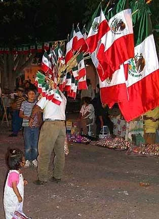 flags for 16 of September - Dia de Independencia