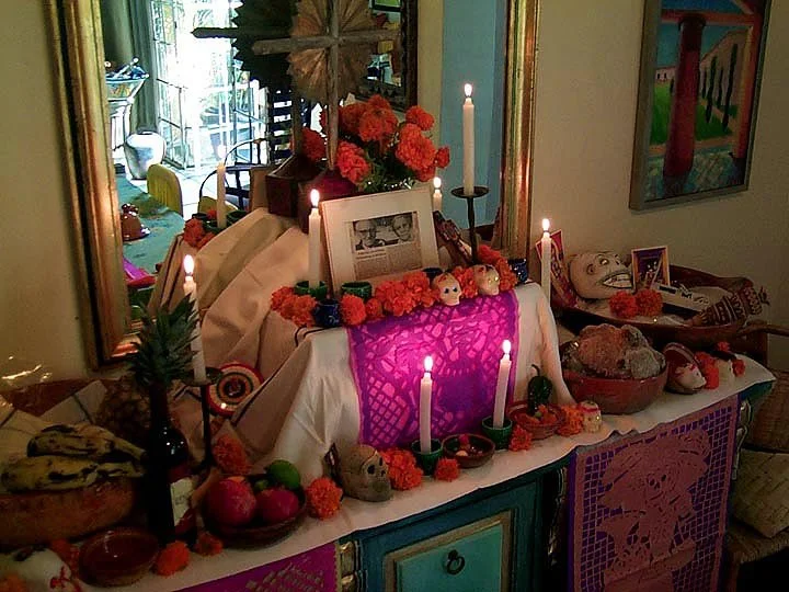 altar for my grandparents - casa de la artista