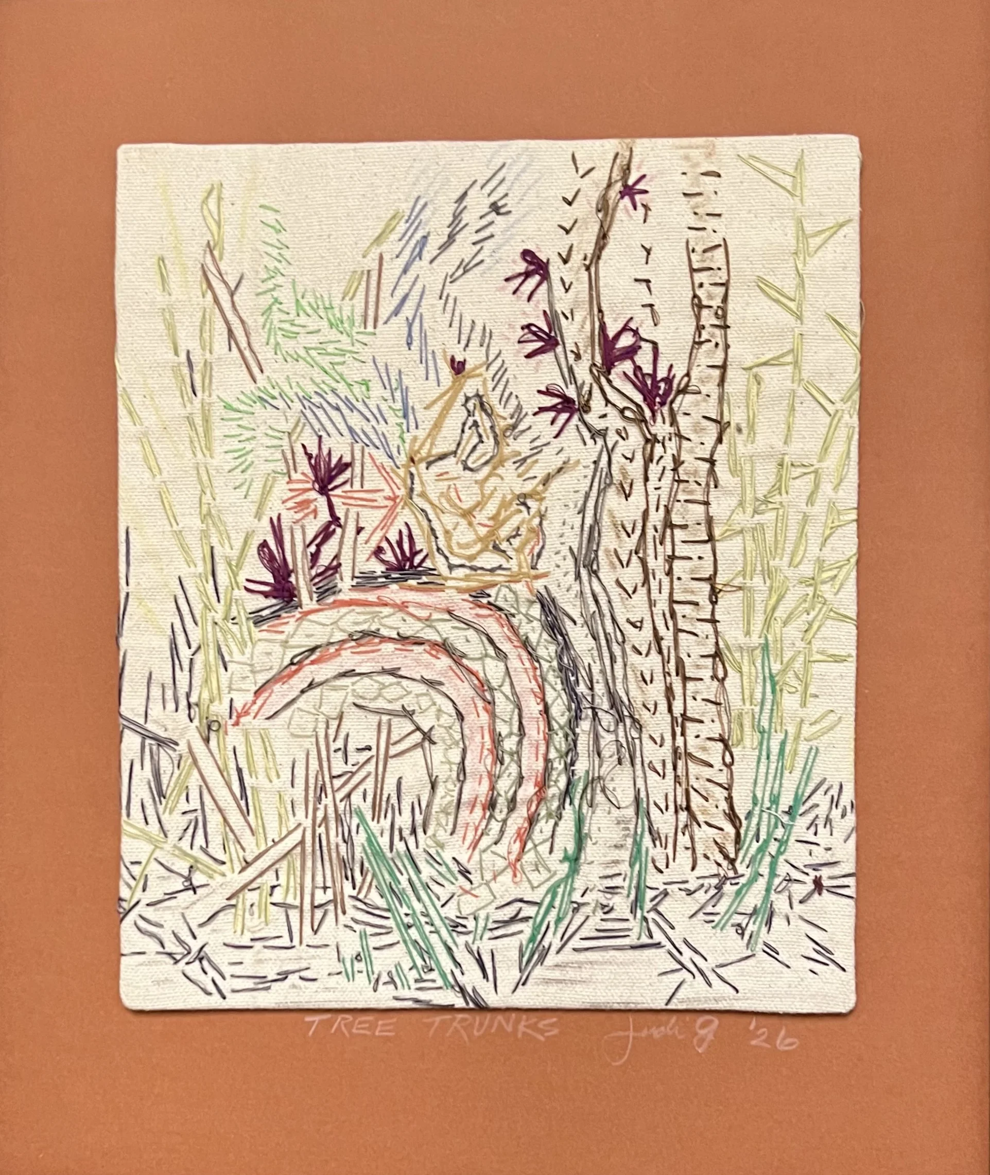 Tree Trunks, abstract