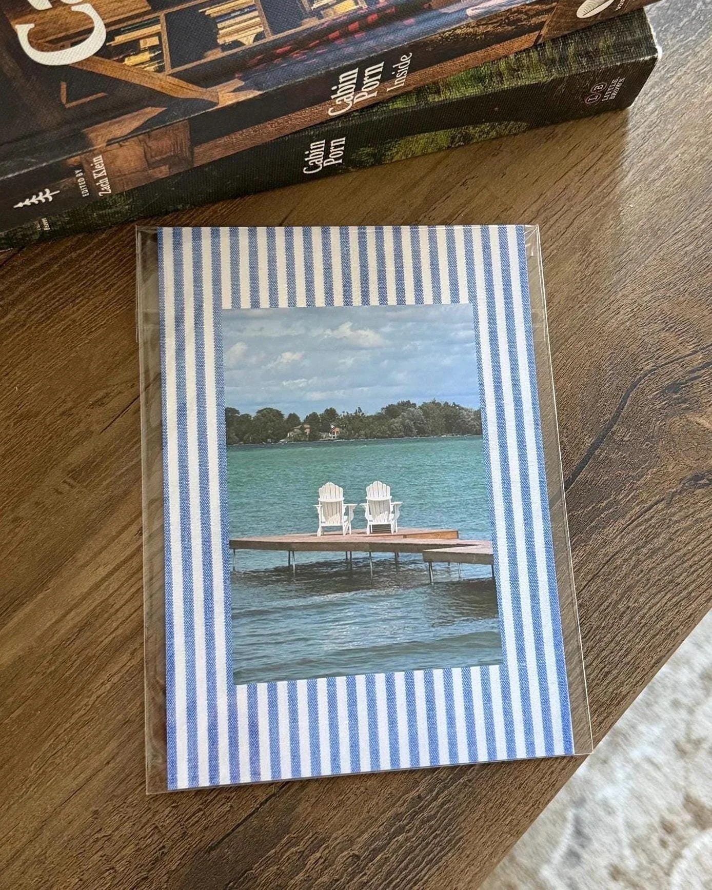 Beach Chair with Striped Mat