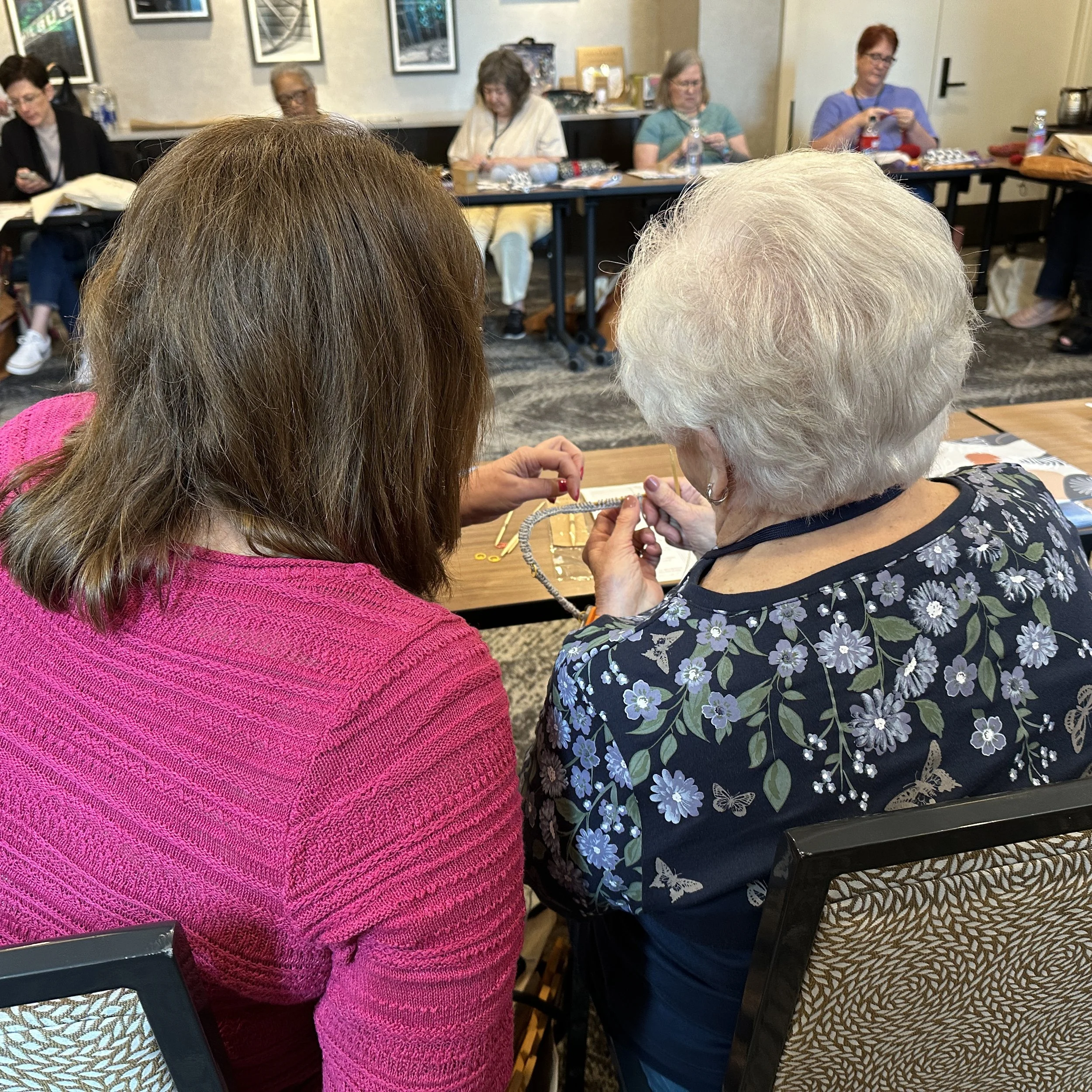 That's what retreats are for — friendship, one stitch at a time.