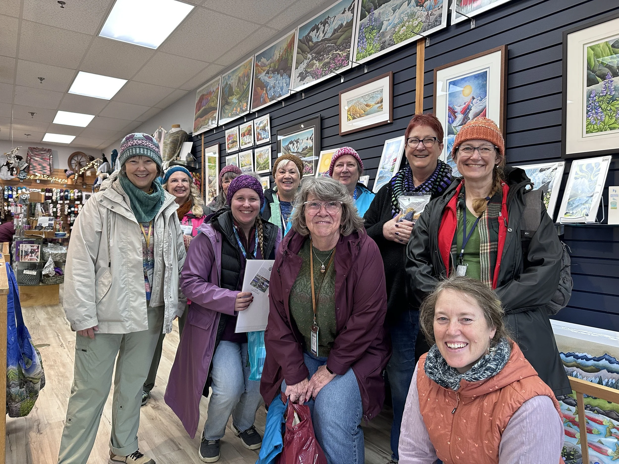 Yarn, art, and good company — a perfect stop.