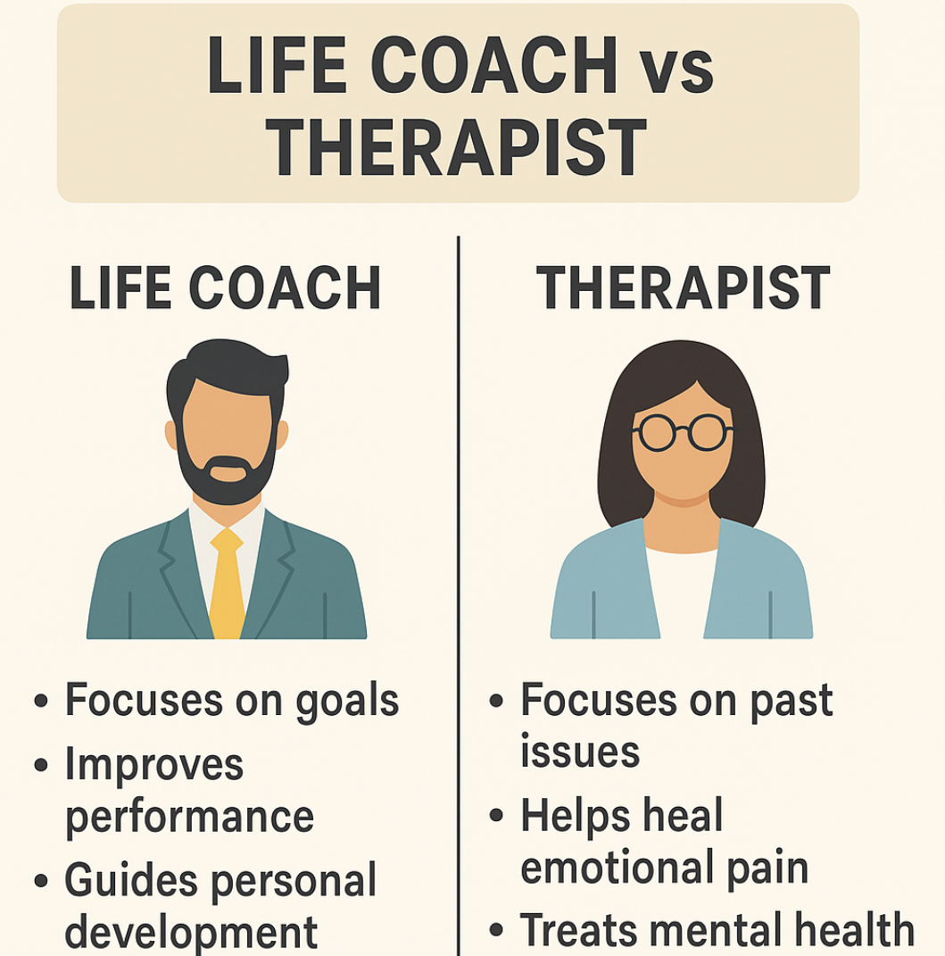 Therapist vs. Life Coach, What’s Really the Difference?