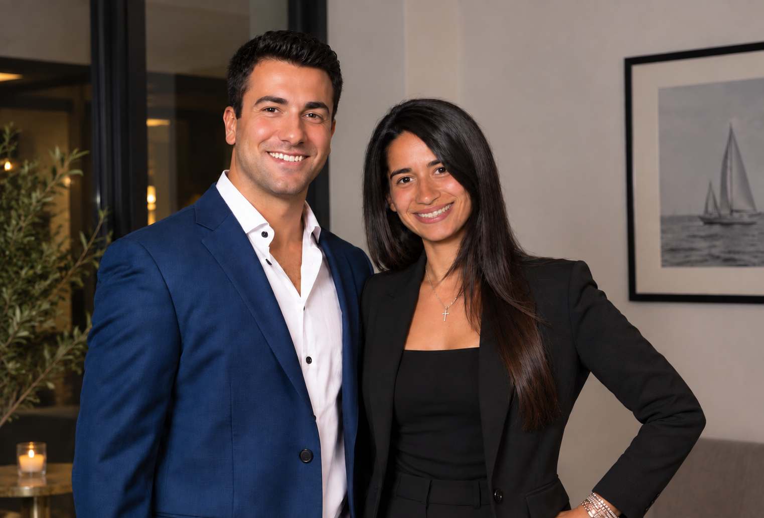 Husband-and-wife team behind Massaroni Properties in Sarasota, Florida.