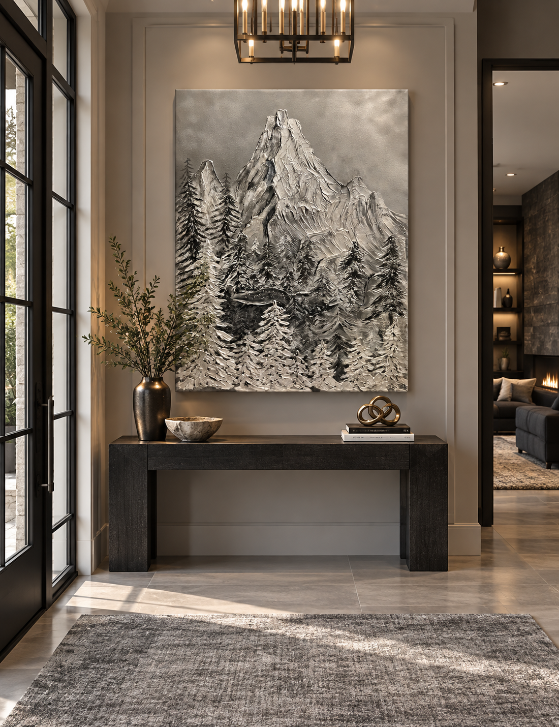 Silver Stream Mountain Painting