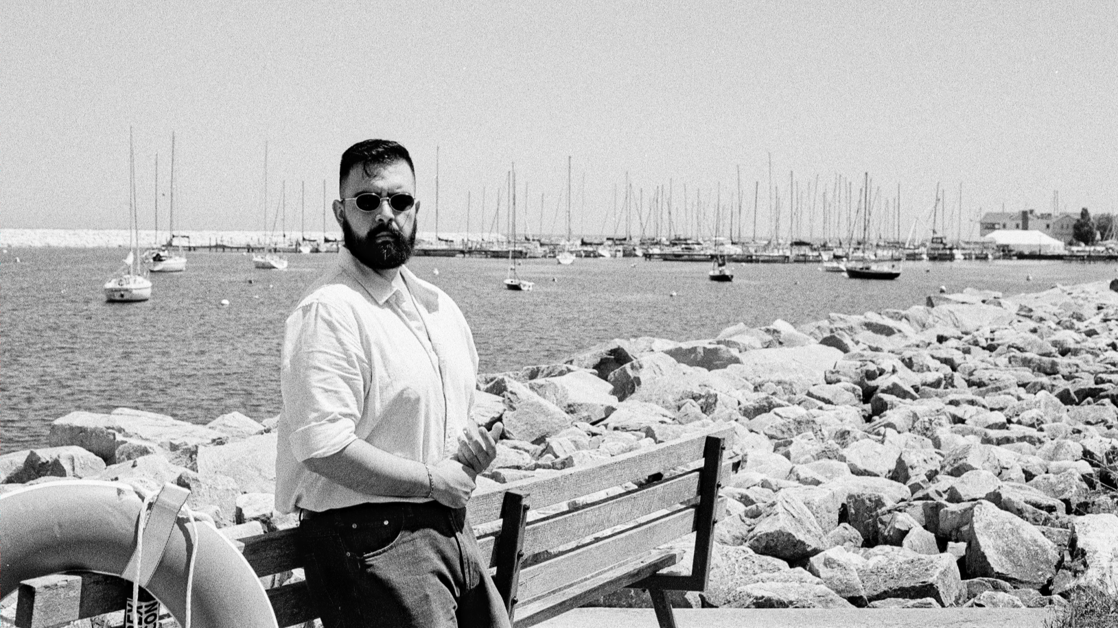self portrait at the marina