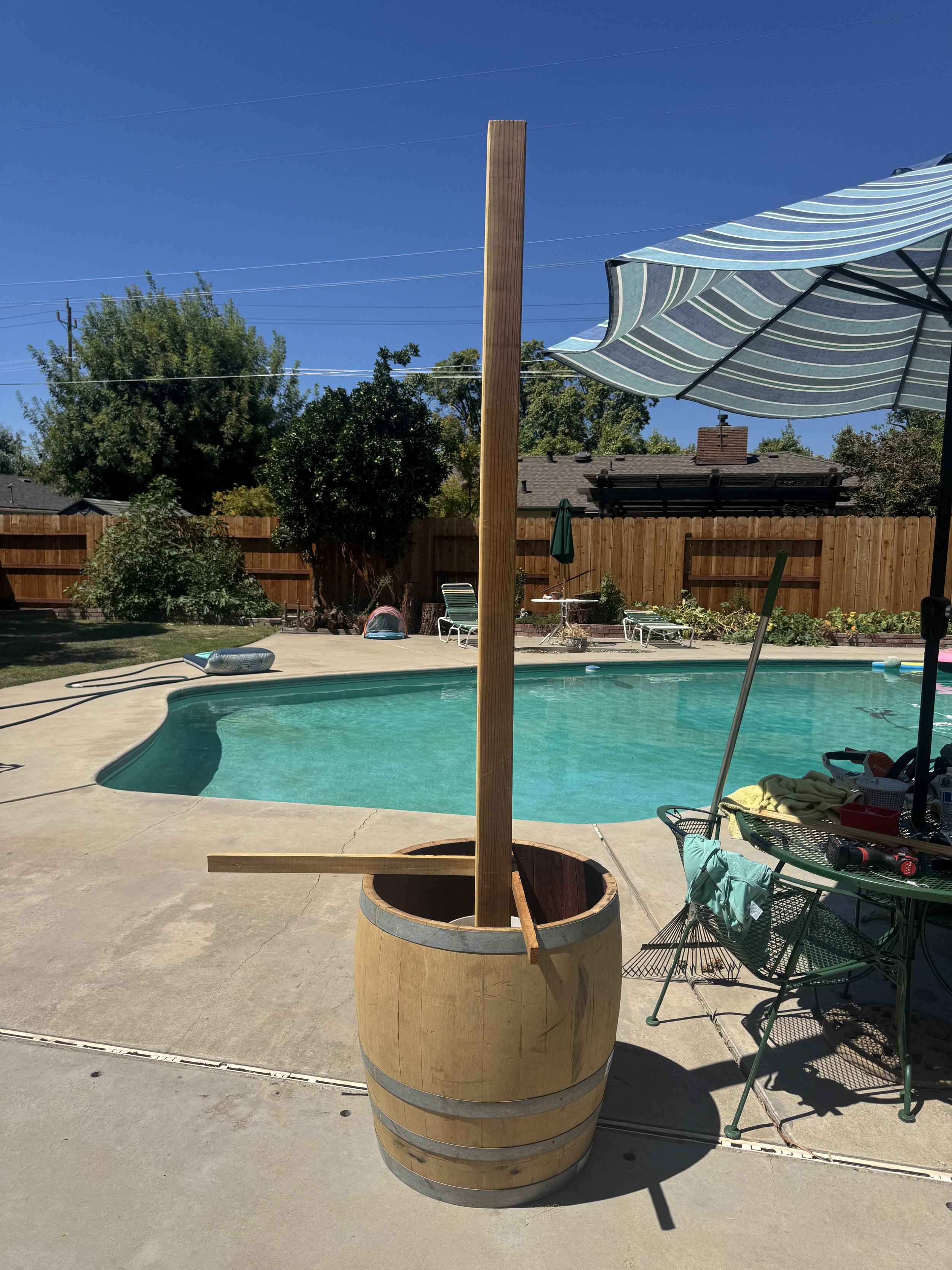 Post in Barrel