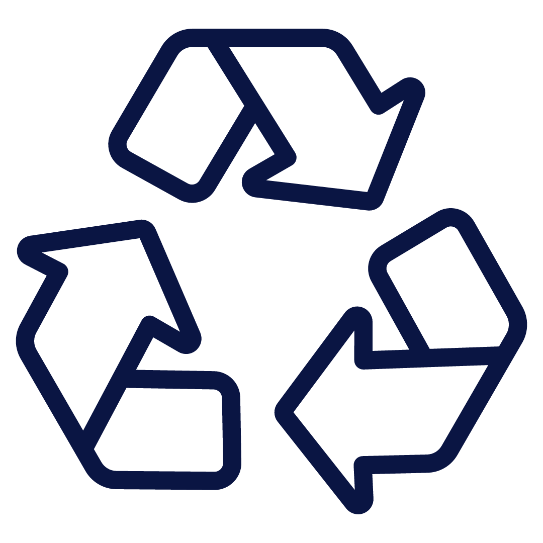 Recycling arrows icon