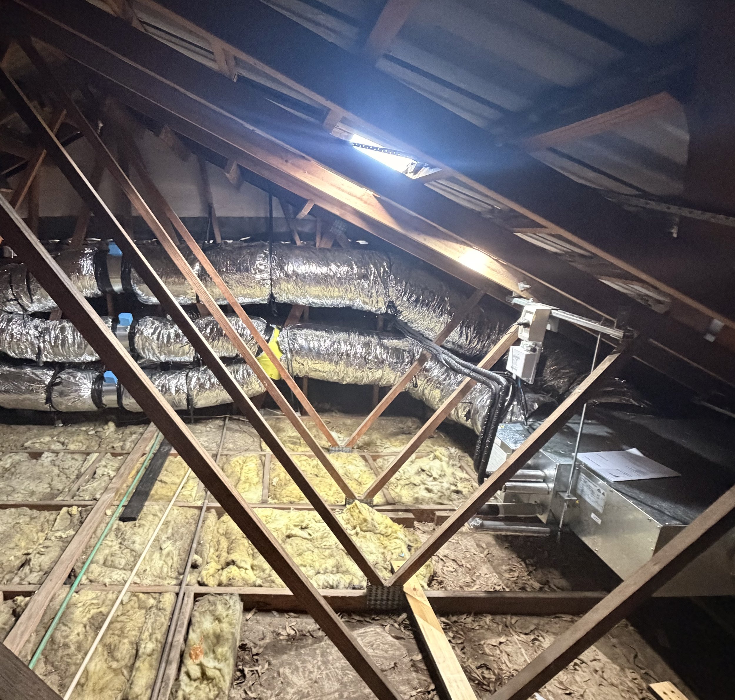 another photo of the same ductwork from a different angle