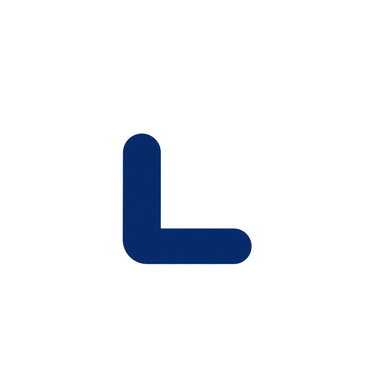 A blue reclining chair icon on a black background.