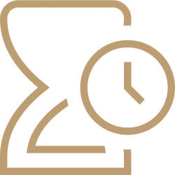 Illustration of the year with a clock symbol