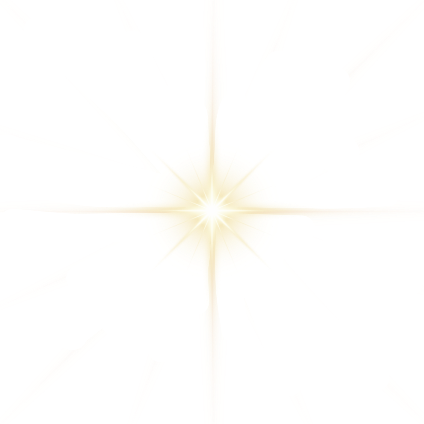 An abstract digital art piece featuring a bright white light at the center with radiating lines and geometric shapes in red, yellow, and black colors.