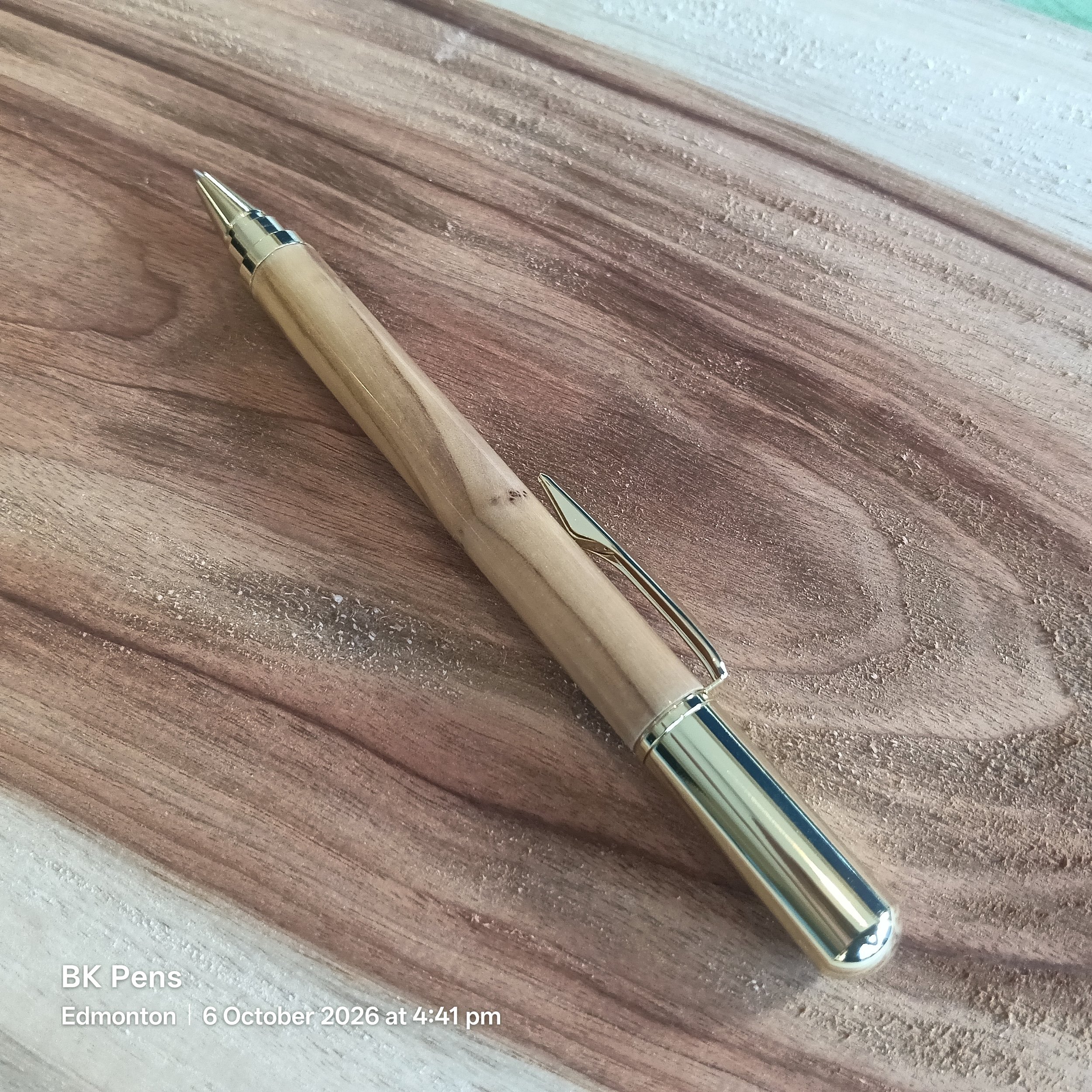 BK Pen - Rollester Rollerball Pen (Bethlehem OliveWood)