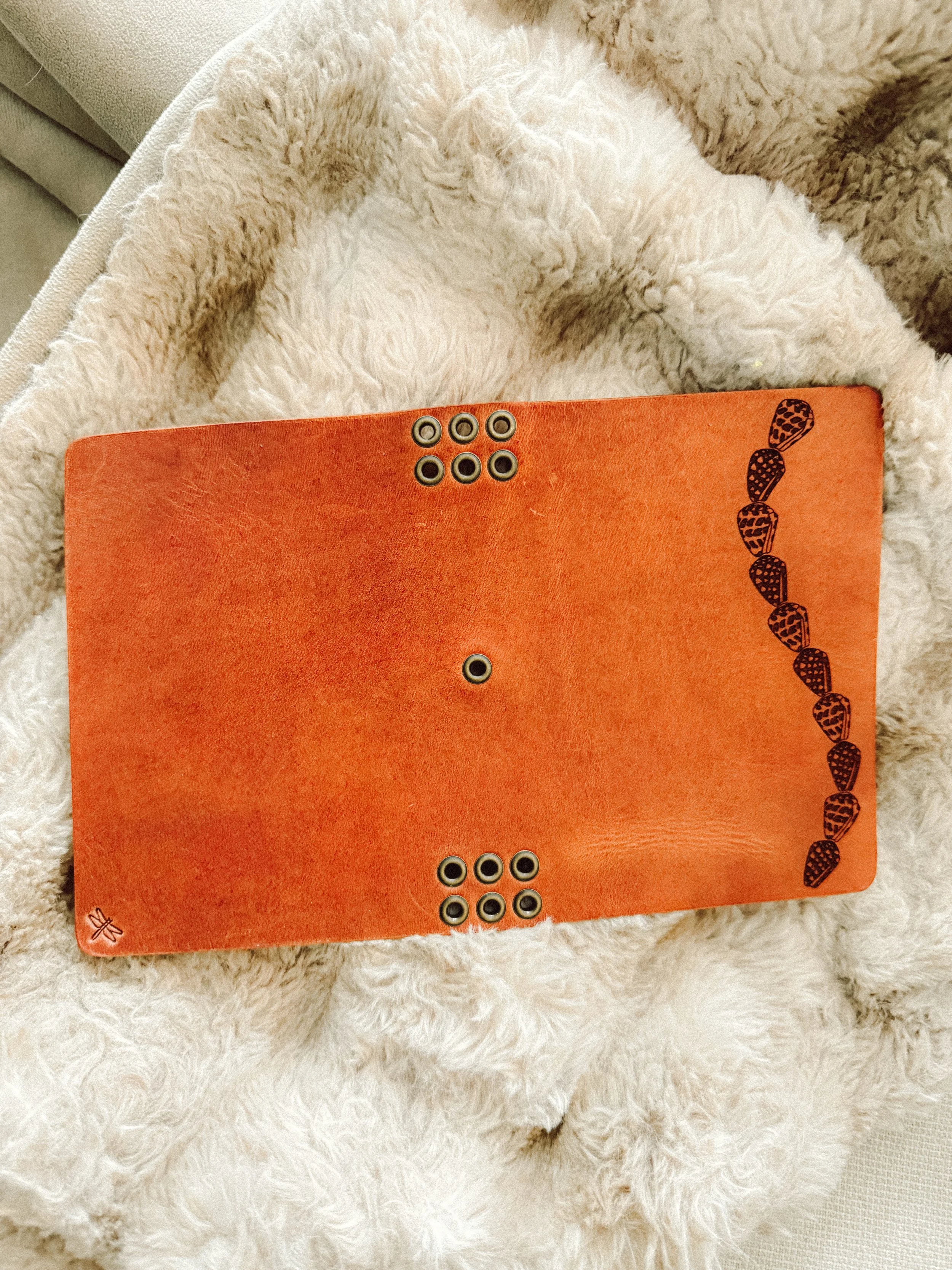 Leather journal custom made in Oahu Hawaii