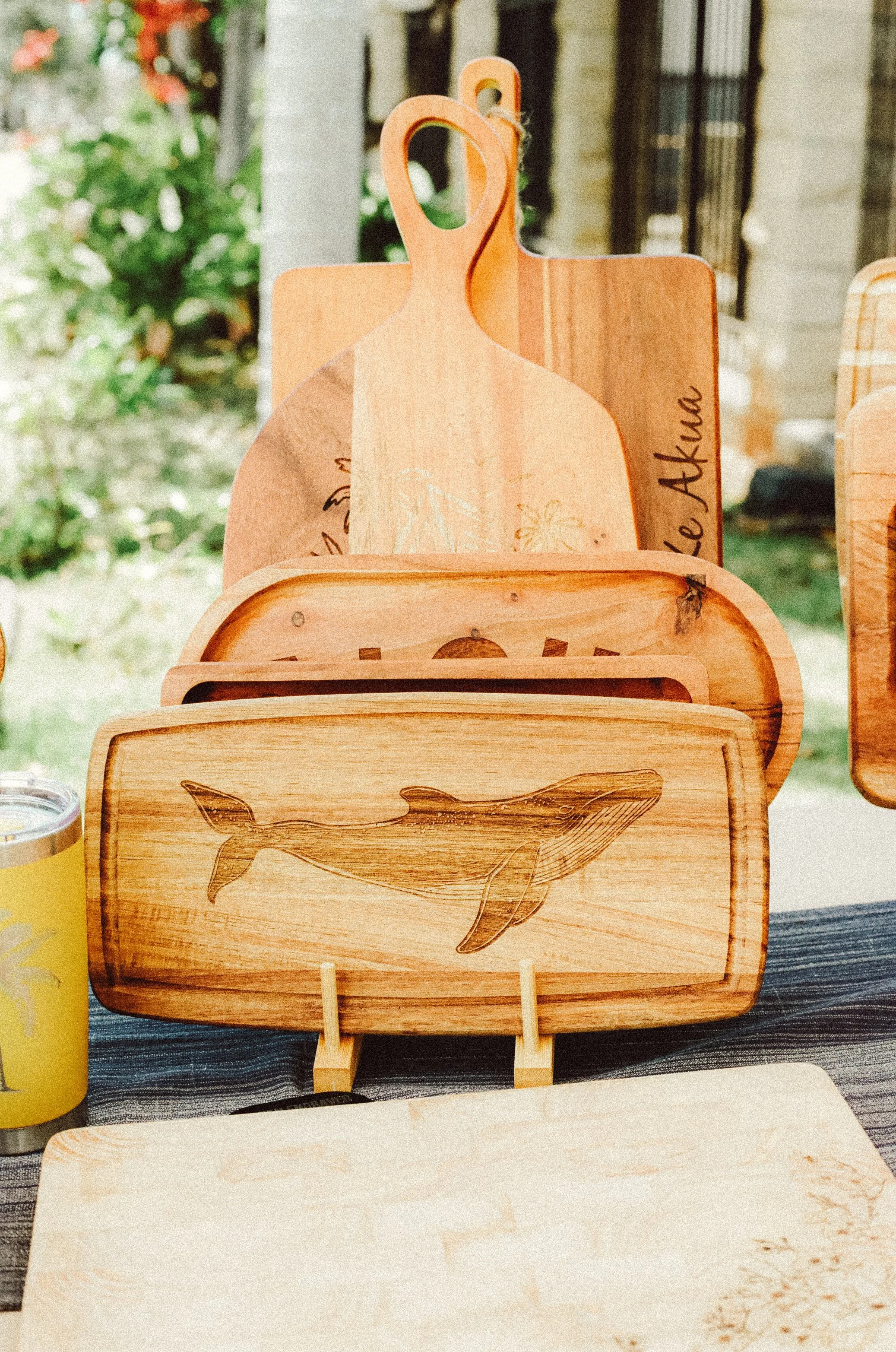 A set of wooden cutting boards Oahu Hawaii