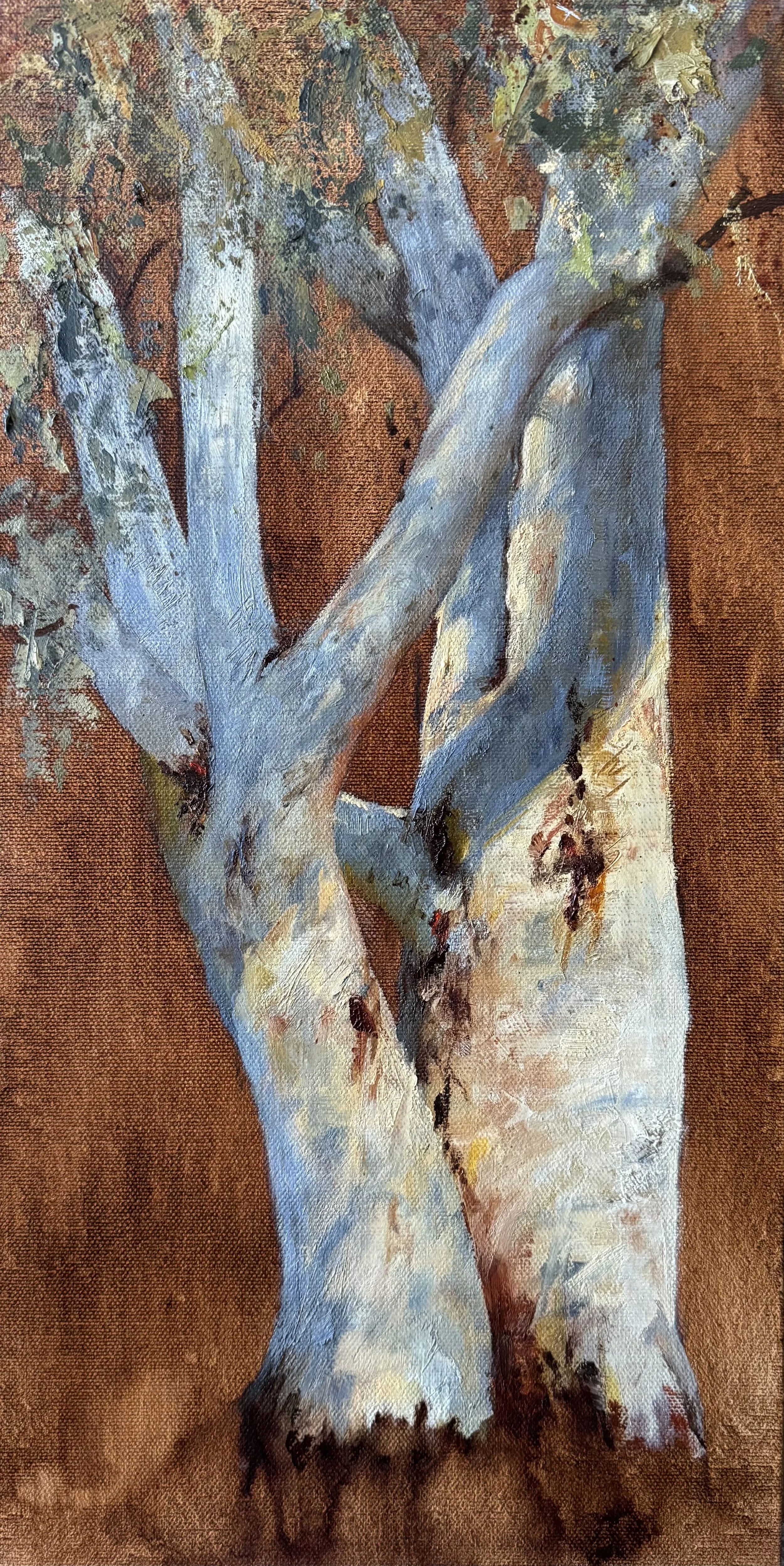 "Golden Two", 8 x 18 in, Sold