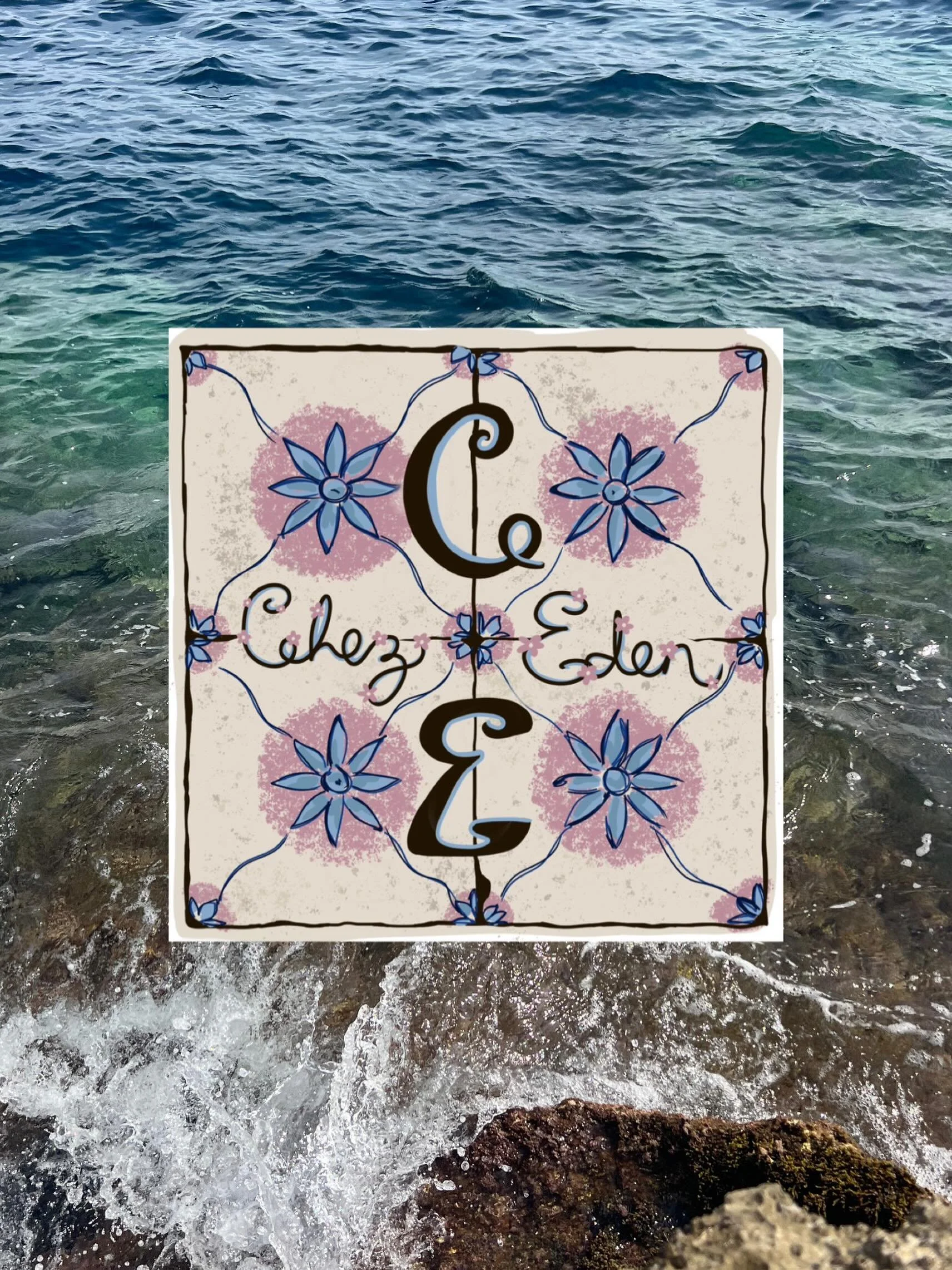 Chez Eden is a place for my creative visions to bloom, and I thought the visual representation could use a little love. 

What could be the perfect motif? Perhaps, a tile.

Laying a tile is a simple way of creating space for beauty and intentionality