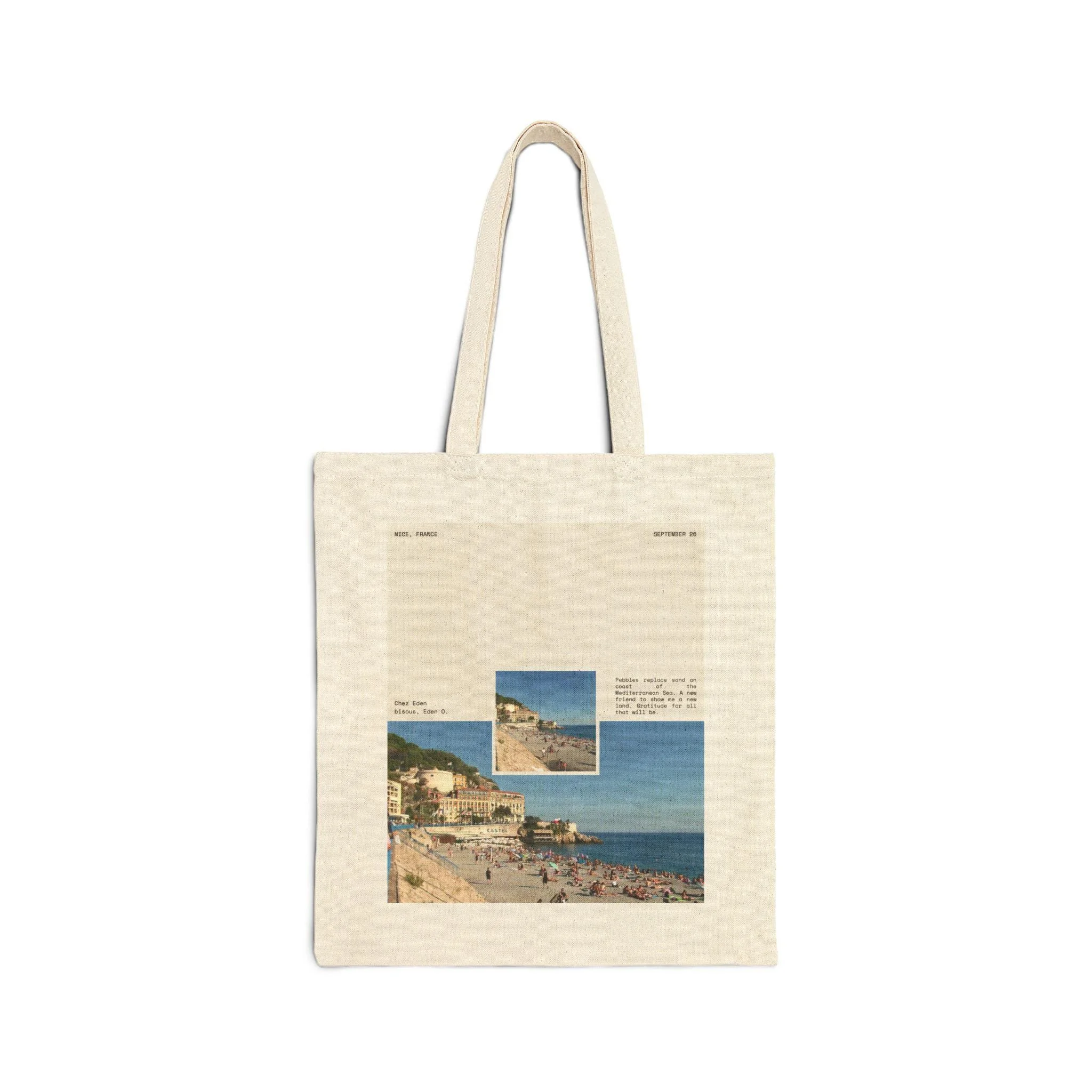 Nice, France Cotton Canvas Tote Bag