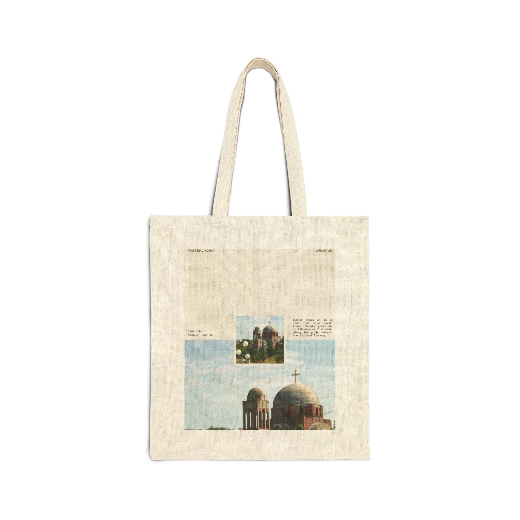 Kosovo Cotton Canvas Tote Bag