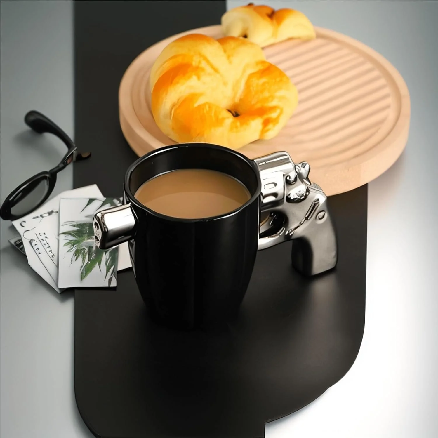 Revolver Grip Ceramic Coffee Mug
