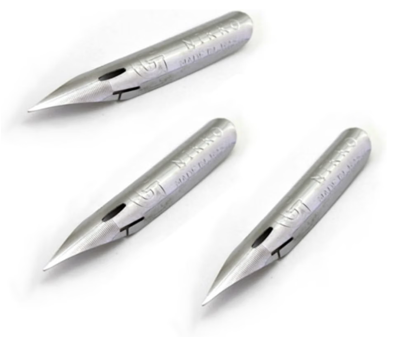Nikko G nibs - durable and precise, great for modern calligraphy