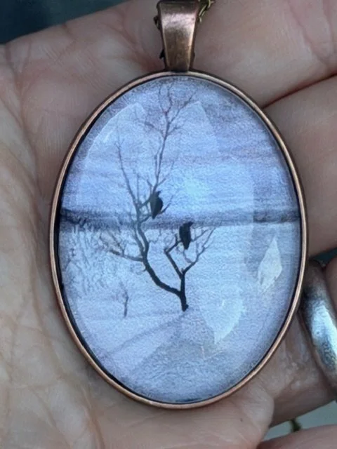 Painting Print Pendant- ECHOES OF THE PAST