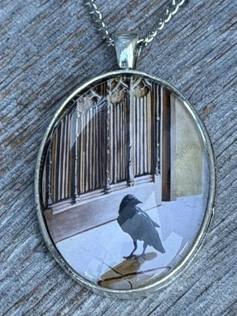 Painting Print Pendant- THE OPEN DOOR