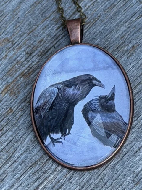 Painting Print Pendant - 'TIL DEATH DO US PART