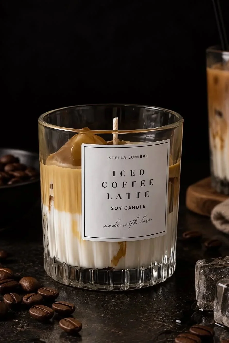 Iced Coffee Latte Candle