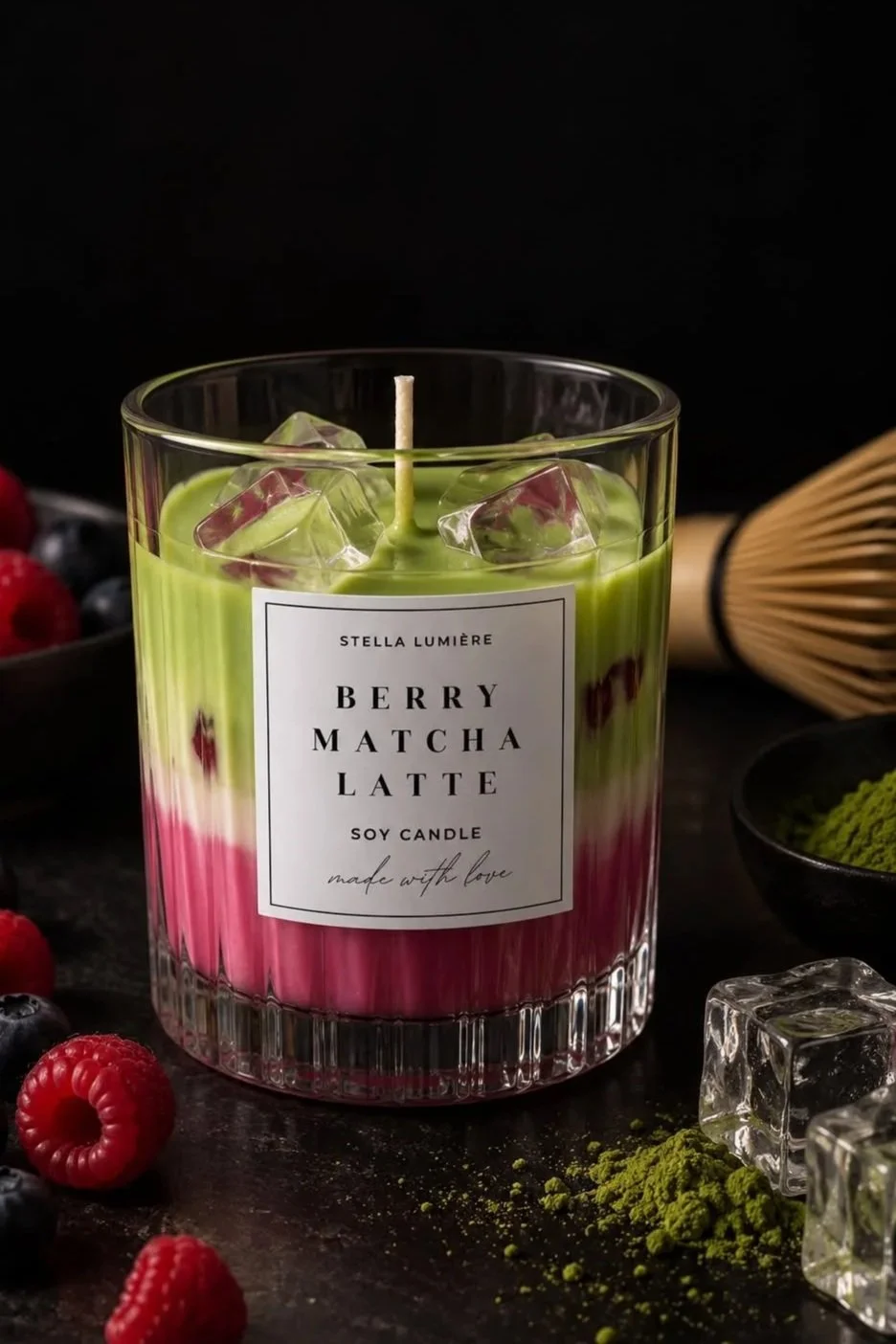 Berry Matcha Latte Candle
