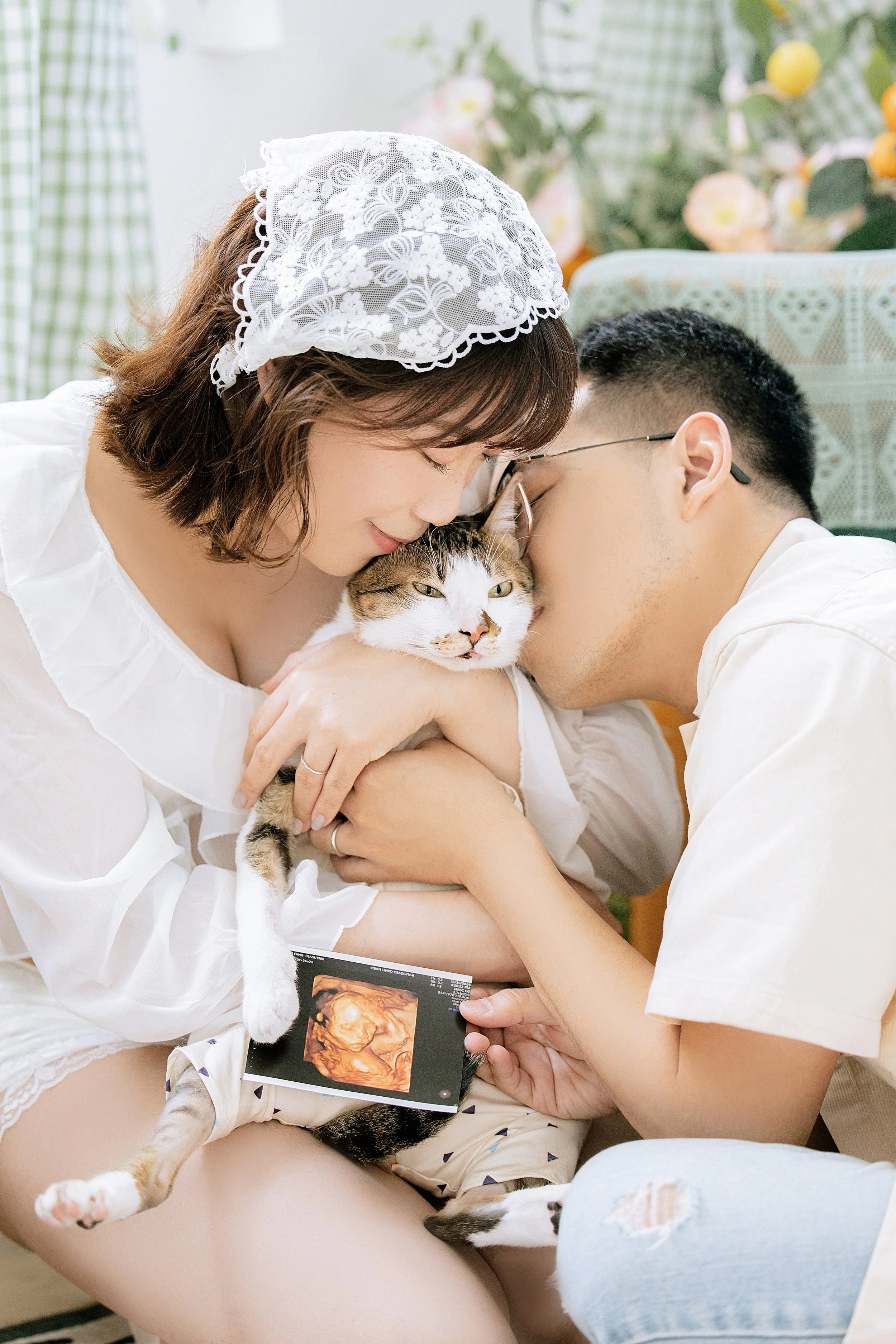 台中寵物寫真拍攝紀錄｜貓咪一起入鏡!寵物寫真也是孕婦寫真