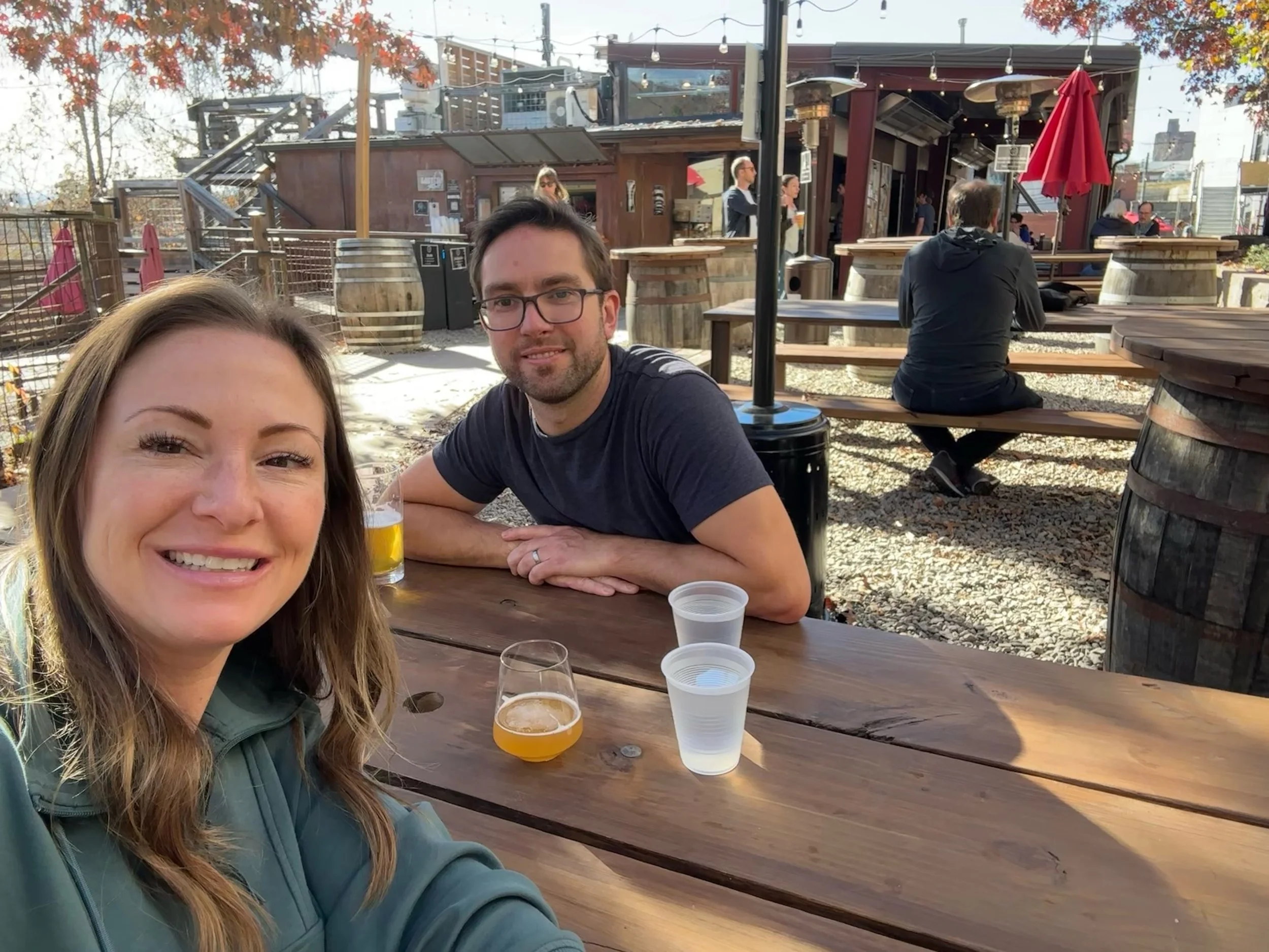 A little brewery research in Asheville at Burial 🍻