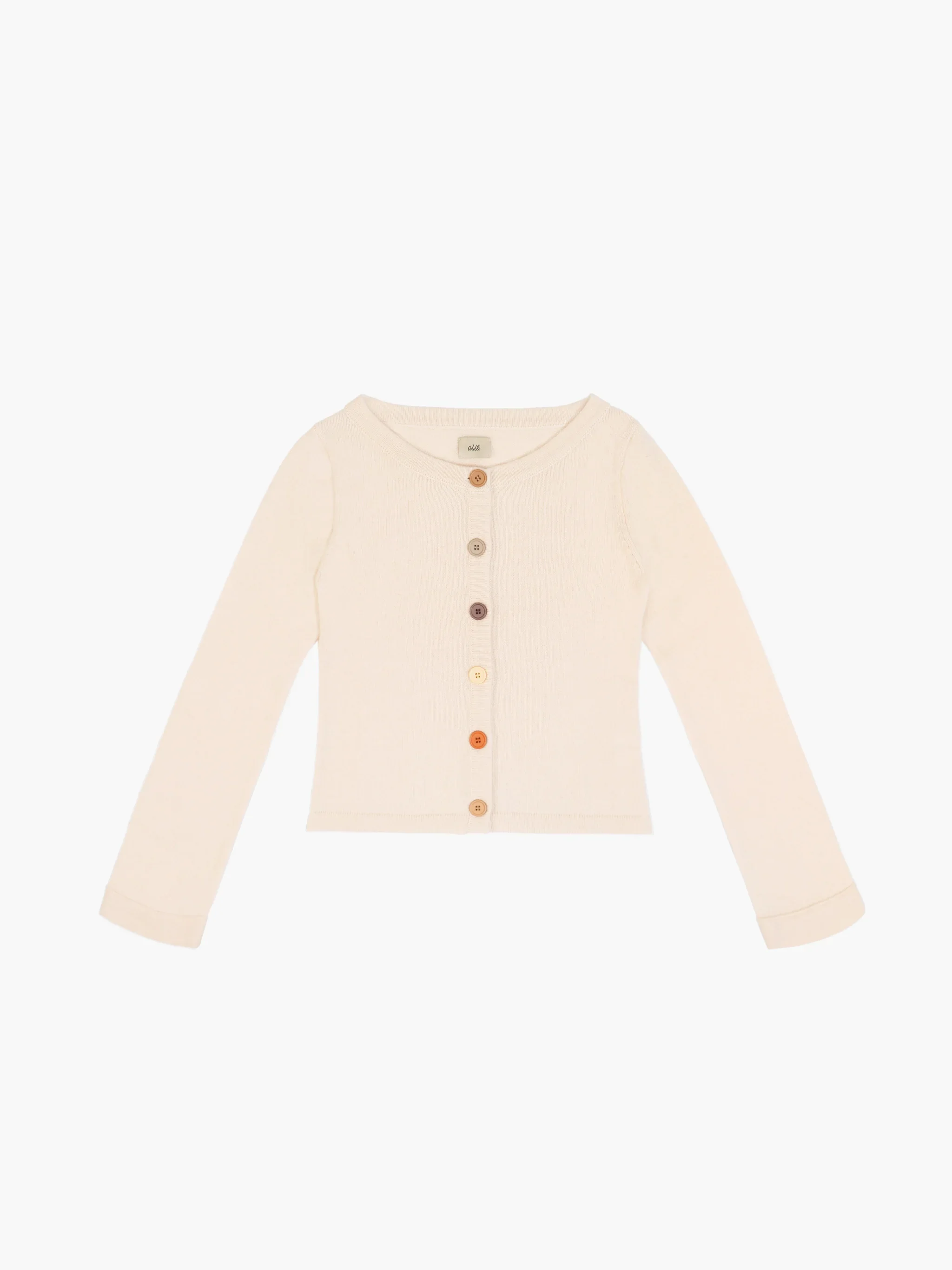 Multicolor Button Cardigan