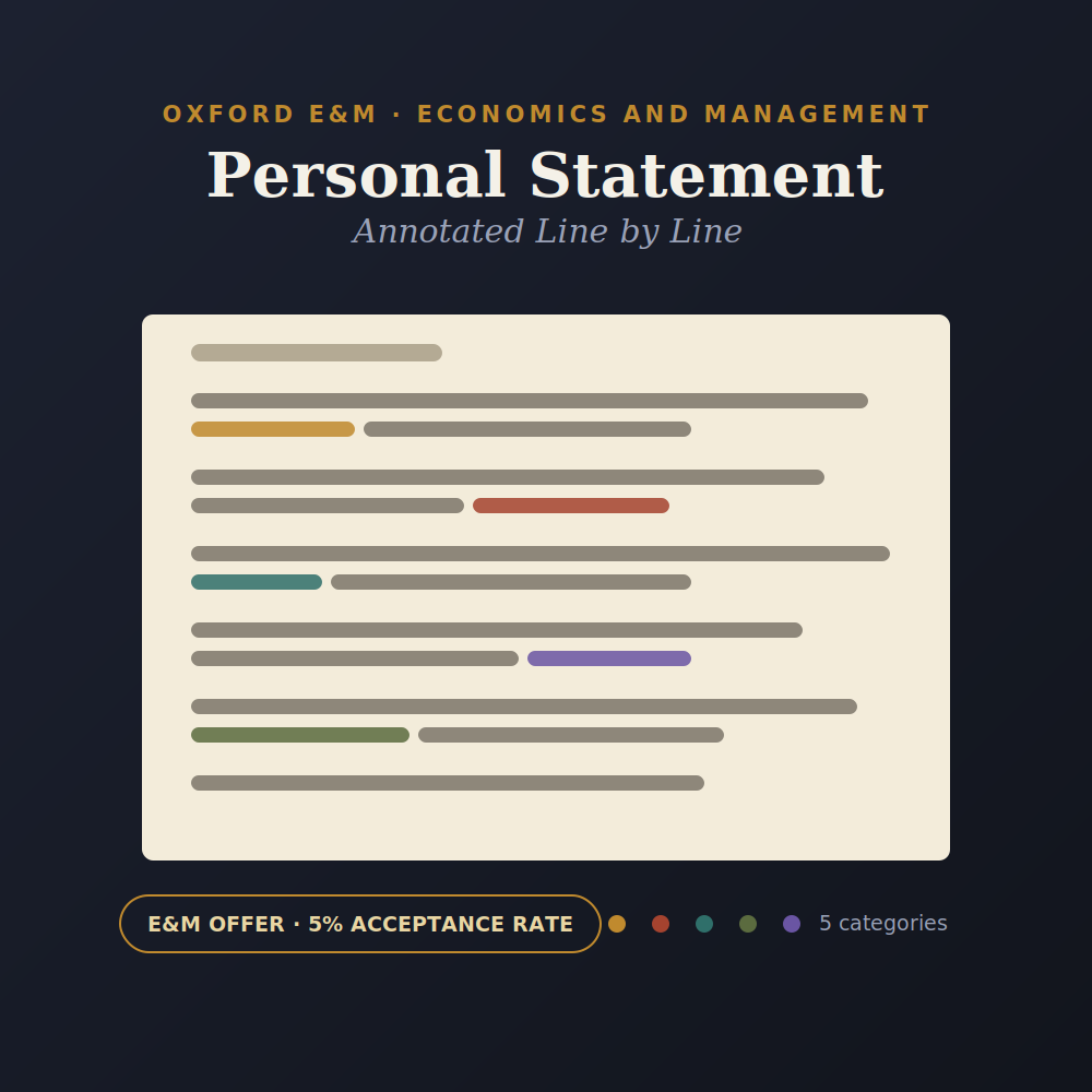 The Annotated Oxford E&M Personal Statement