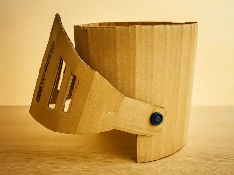 Ritterhelm basteln aus Karton