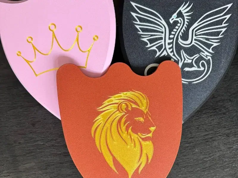 3D-gedruckten Ritterschilder für Kinder