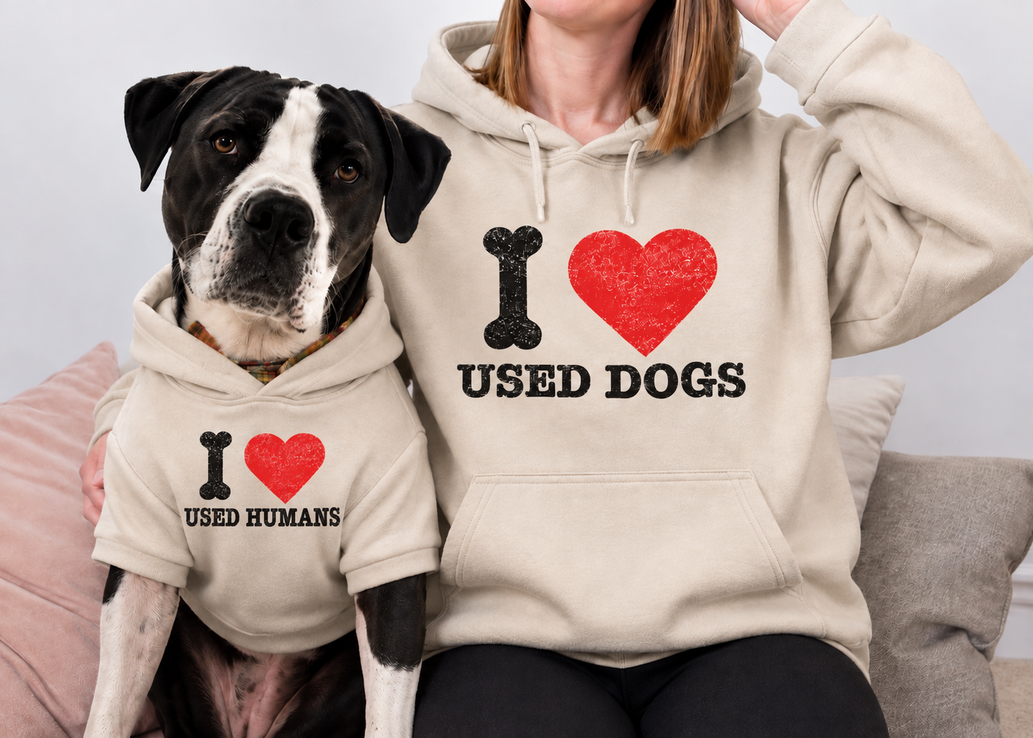 I Love Used Dogs- Hoodie
