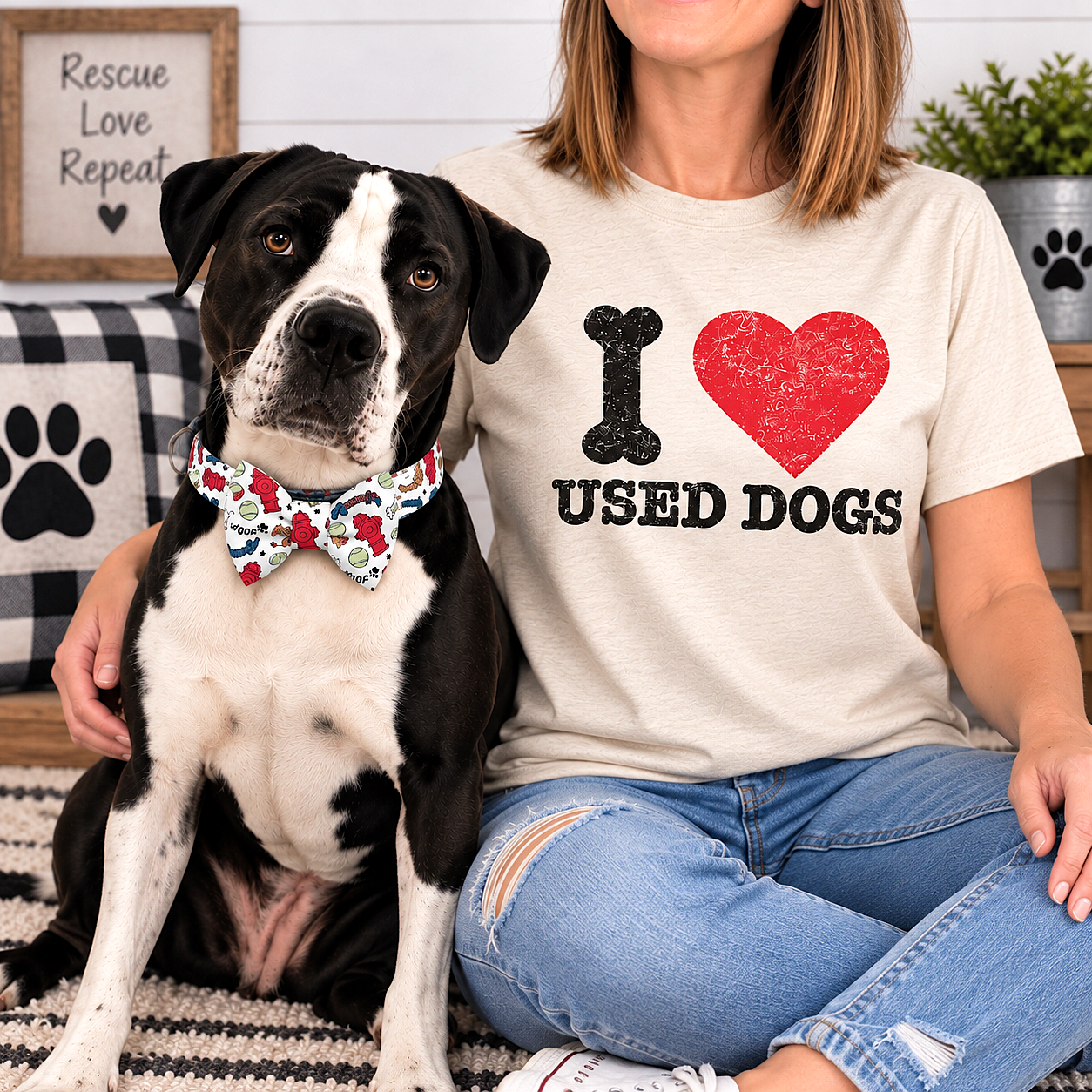 I Love Used Dogs - T-Shirt - Next Level Brand