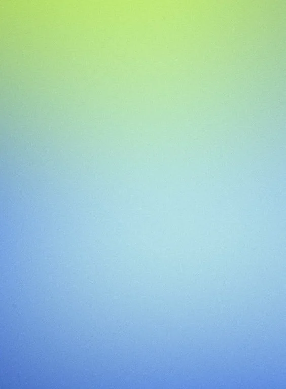 Gradient background fading from green at the top to blue at the bottom