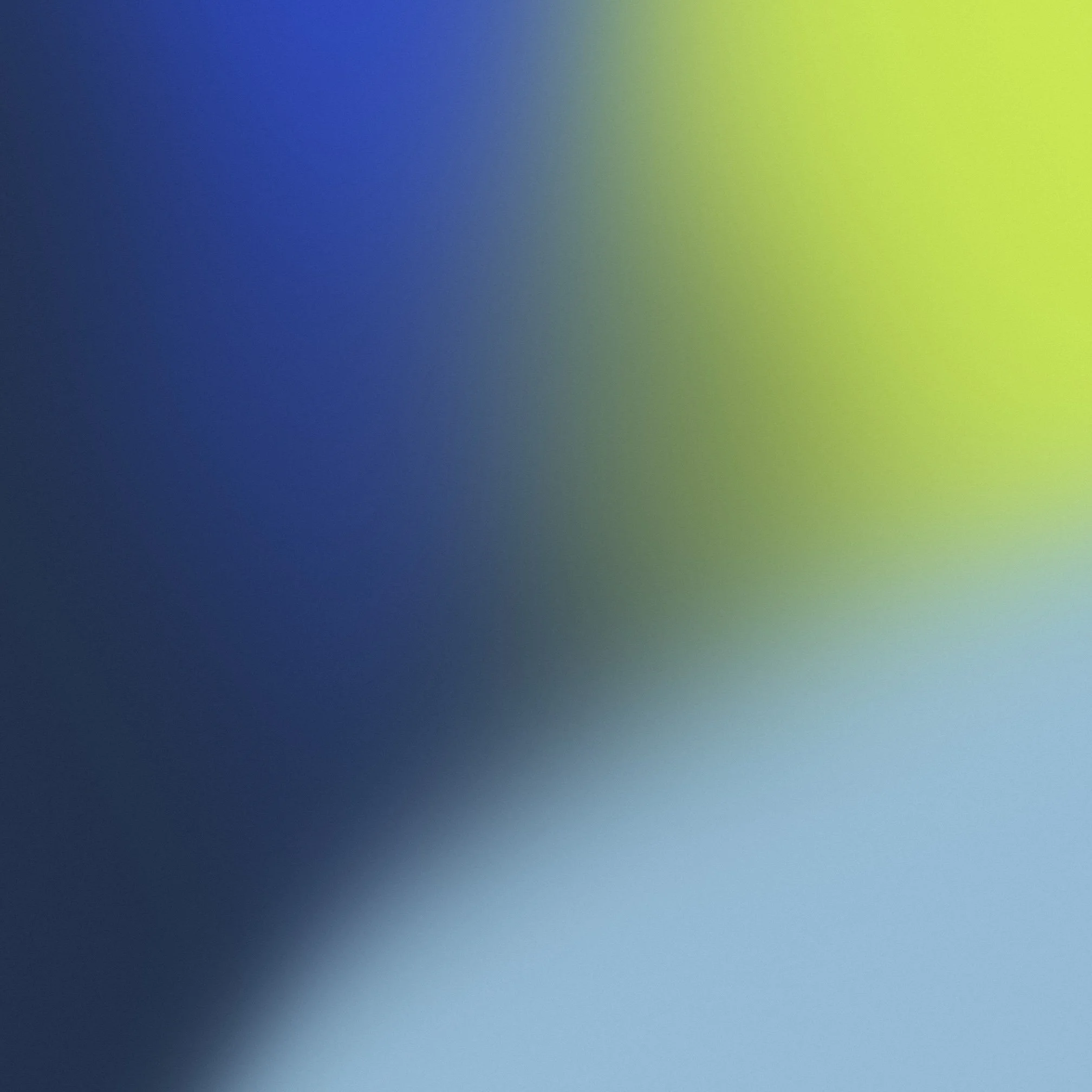 Close-up of a gradient background transitioning from dark blue to bright neon yellow.