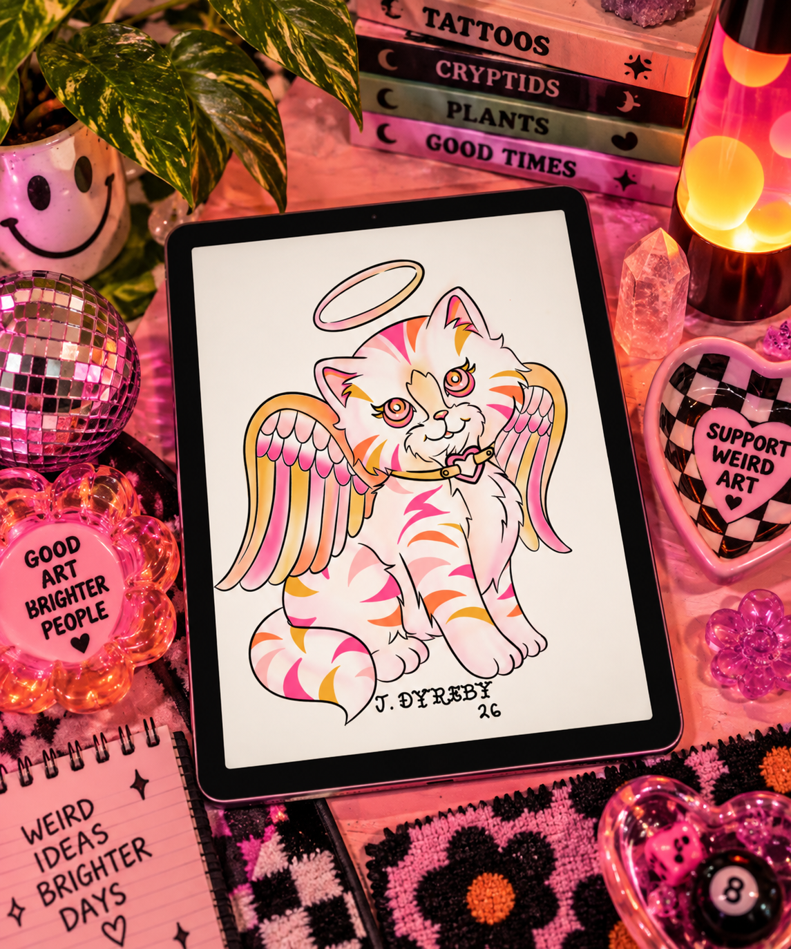Purrfect Angel — Digital Art Print: Lethal Frank Collection