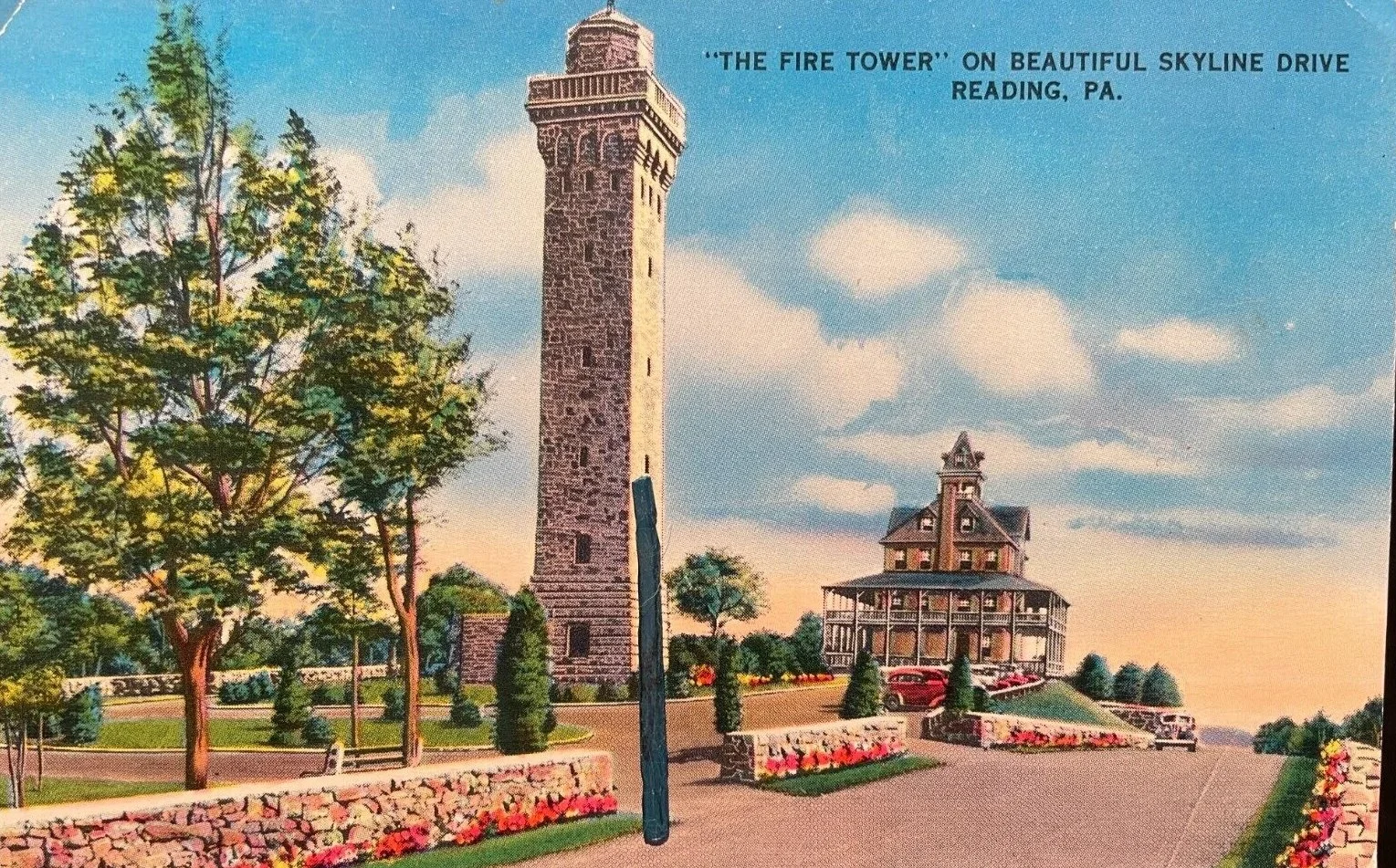 October 28, 1939 — Opening Day
The William Penn Memorial Fire Tower officially opens for forest fire observation and public visits. Its name was suggested by Tony Pietrovito, inspired by a Reading High School pageant about William Penn.

1939–1988 — 