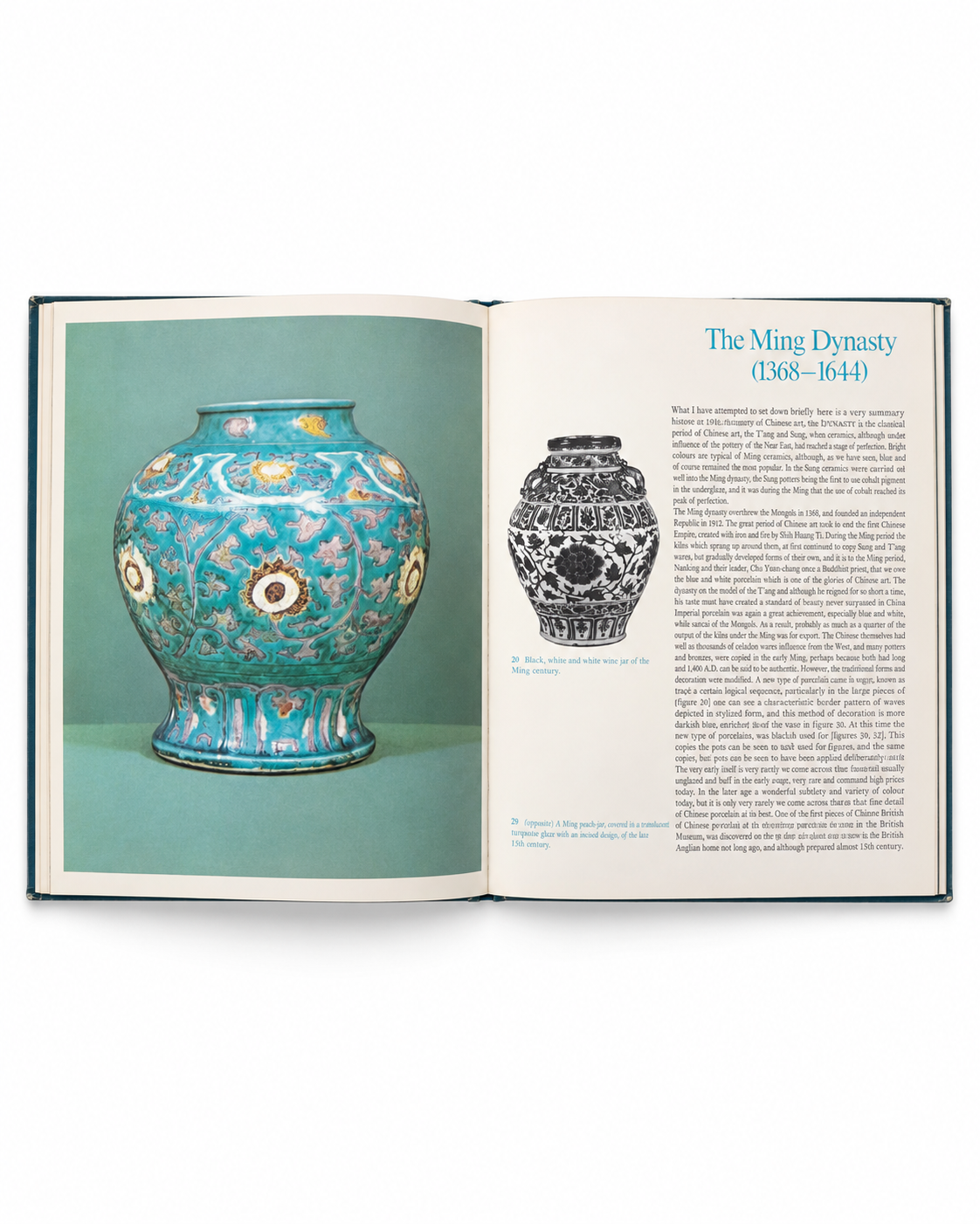 Angled view of the Chinese Porcelain hardcover showing its illustrated front cover and titled spine.