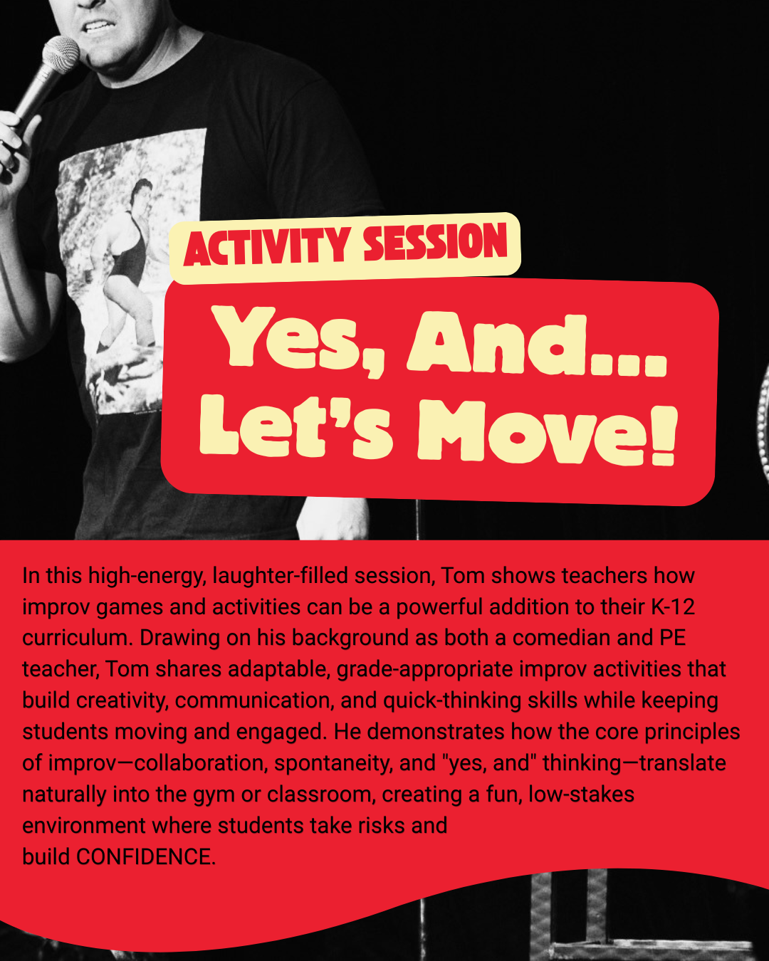 Boost confidence and student engagement in your classroom with the power of Improv! This session is perfect for ALL teachers.