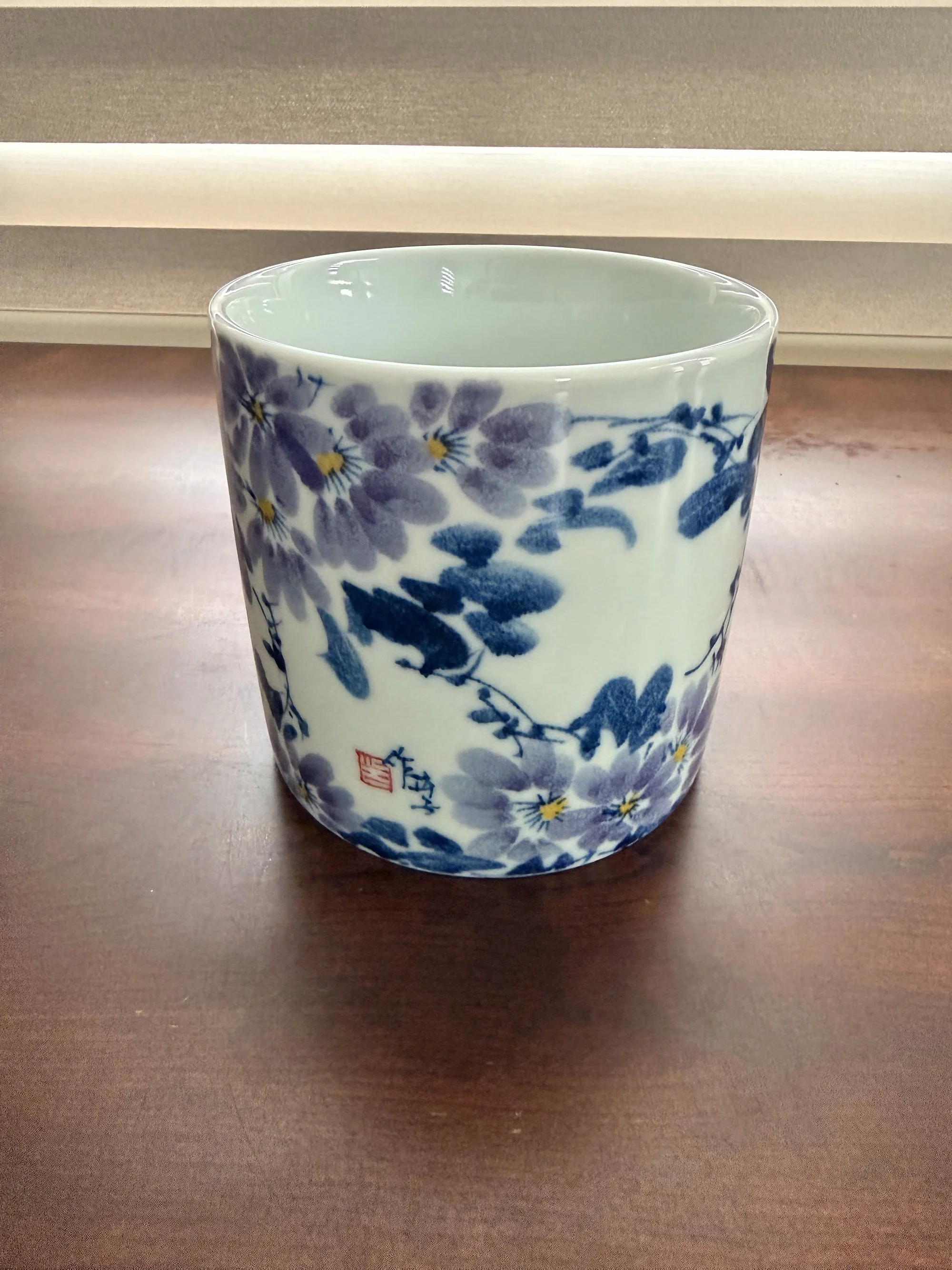 Floral Porcelain Pen Holder