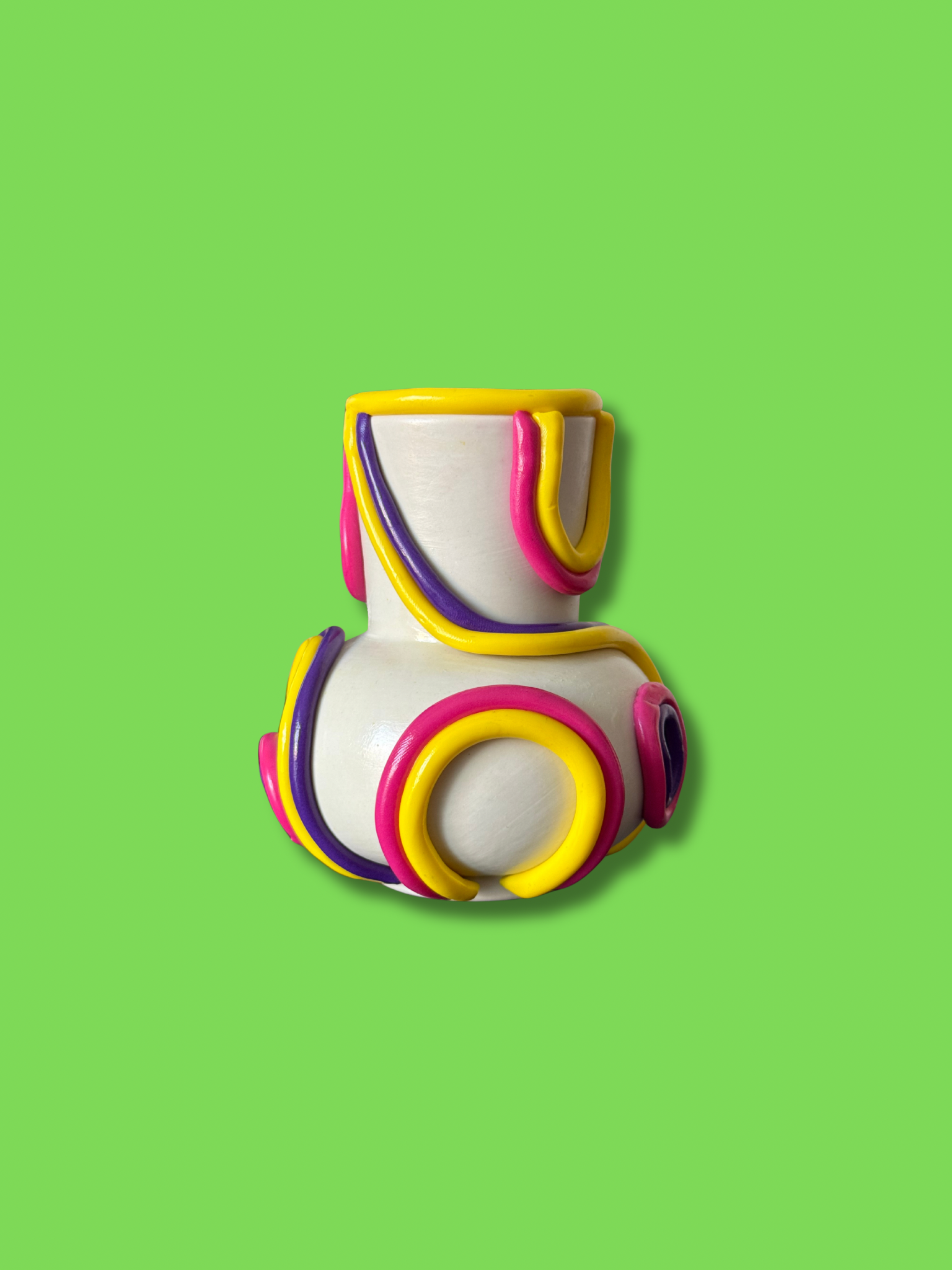 'Squiggles' Ceramic Mini Vase