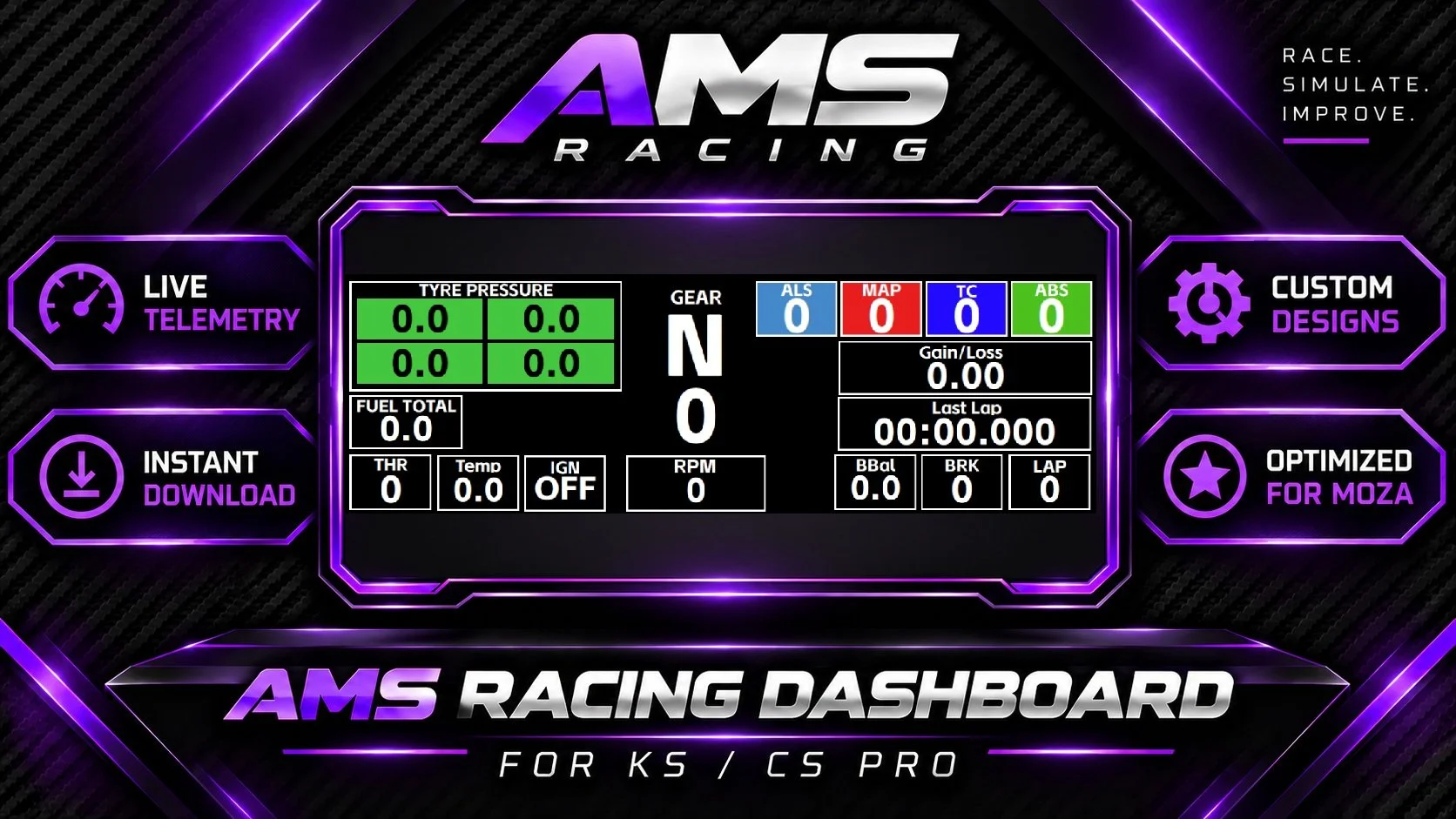AMS BMW GT3 Inspired — MOZA KS Pro / CS Pro