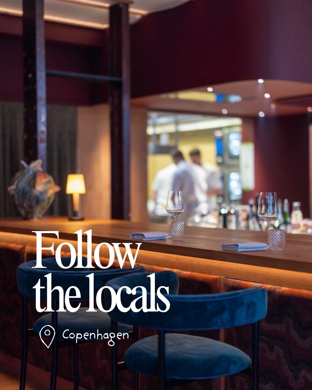 Follow the locals 🍴
Copenhagen is full of places worth knowing.

Tiny neighbourhood restaurants. Counter dining. Natural wine bars. Old-school institutions. Bakeries worth crossing town for. And places where one dish alone is reason enough to come b