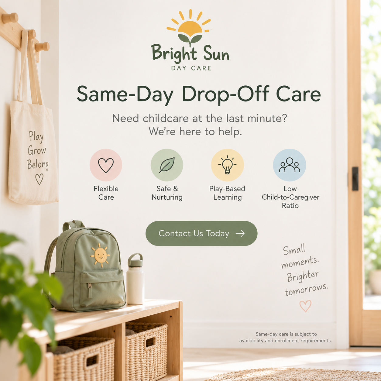 Same-day drop-off care