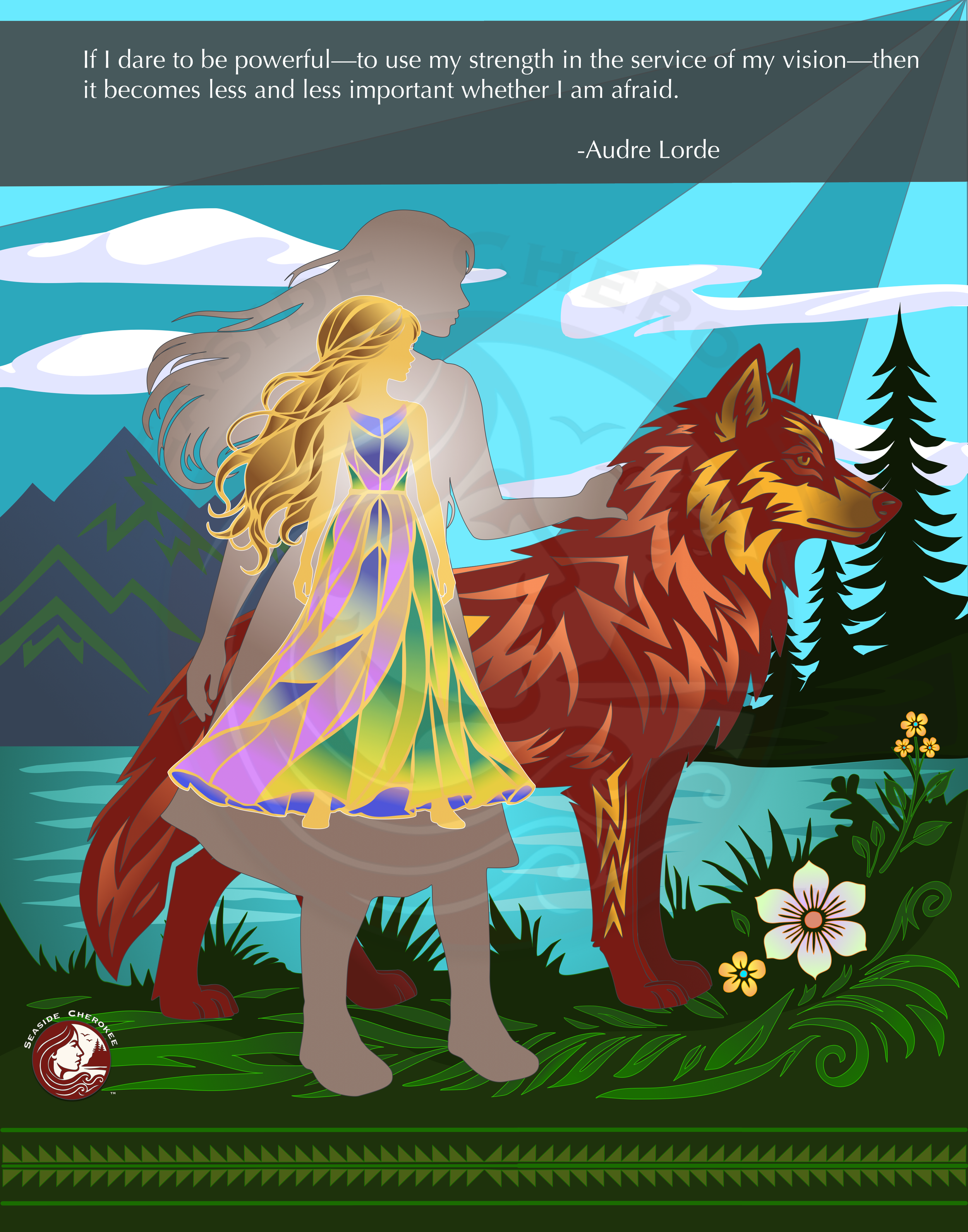 Strength in Clarity Digital Art Print